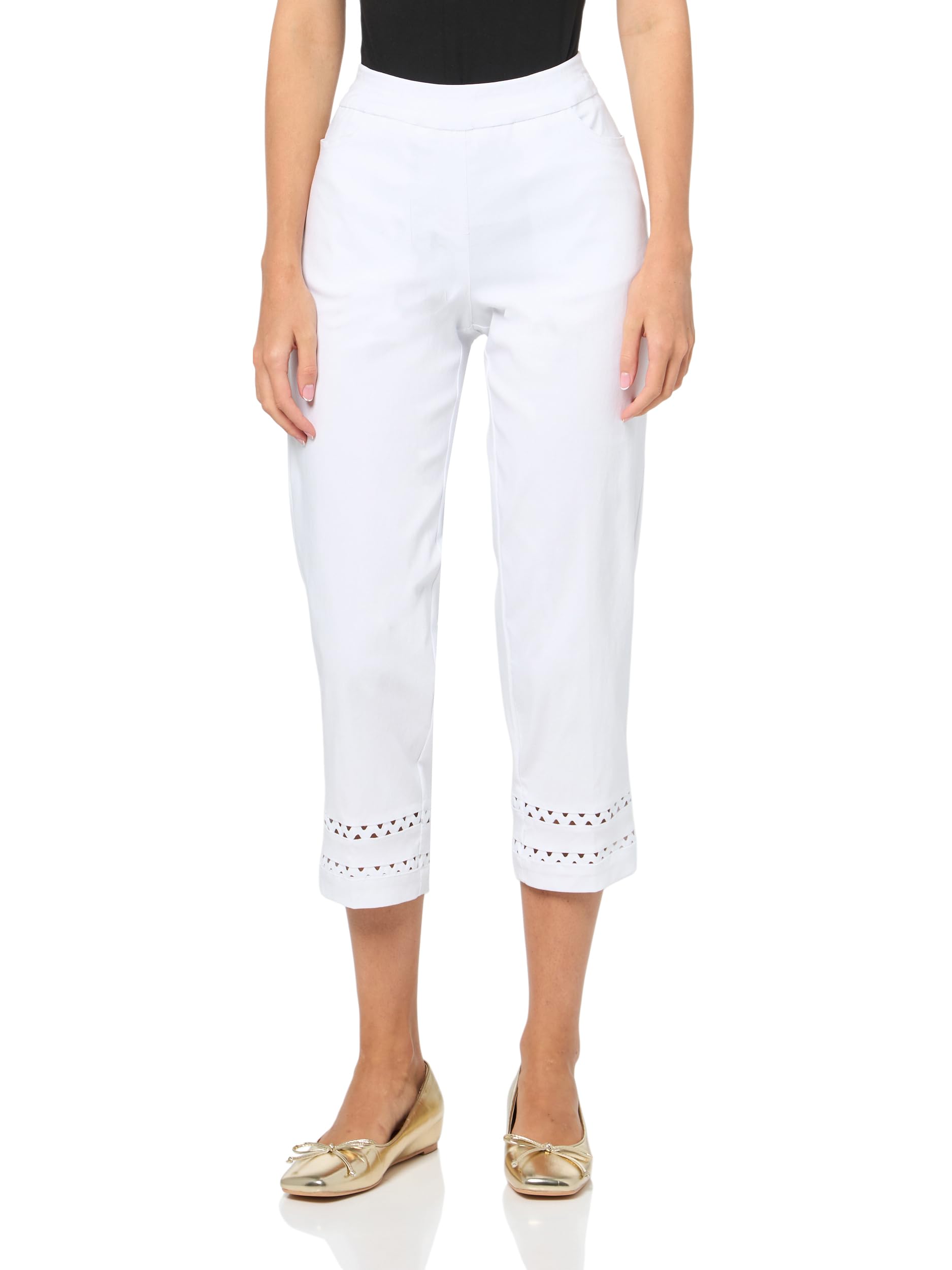 Pull On Crop Pant with Real Pockets and RIC Rac Hem