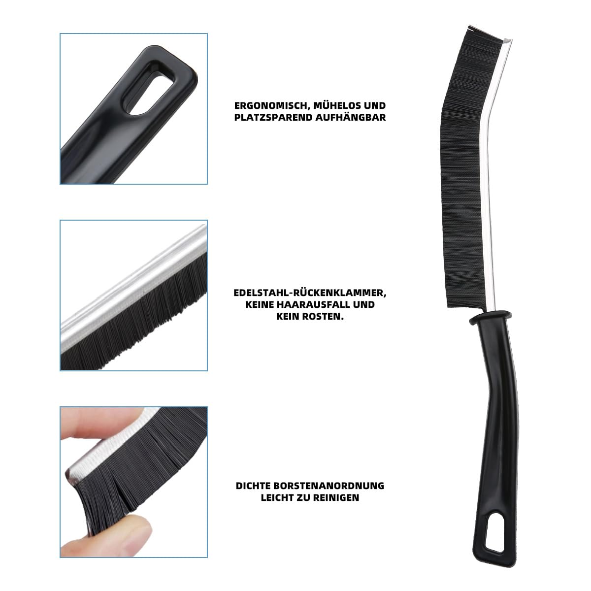 Lot De 6 Brosses De Nettoyage D'Angle, Brosse De Nettoyage Des Joints