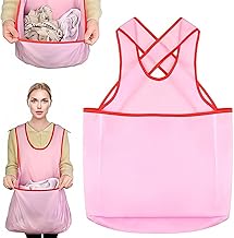 Tablier de Lavage Grande poche, Rose Laundry Apron, Tablier Pratique Séchage des Vêtements, Tablier de Séchage Linge, Poche de Travail Suspendue, Poche en Filet Tissu Oxford