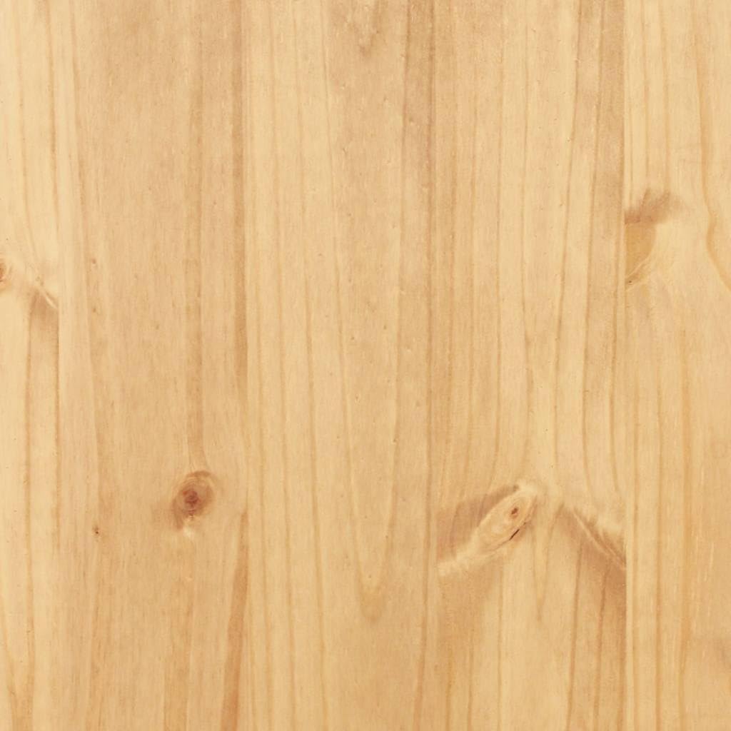 Baúl rústico de madera de pino, 91 x 49,5 x 47 cm, con detalles metálicos negros y asas con cerradura, versátil como almacenamiento, mesa de centro o mesa auxiliar