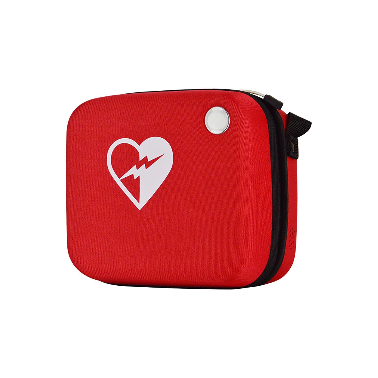 Bolsa de almacenamiento portátil para DEA con símbolo de cruz, contenedor desfibrilador para uso médico y de seguridad pública