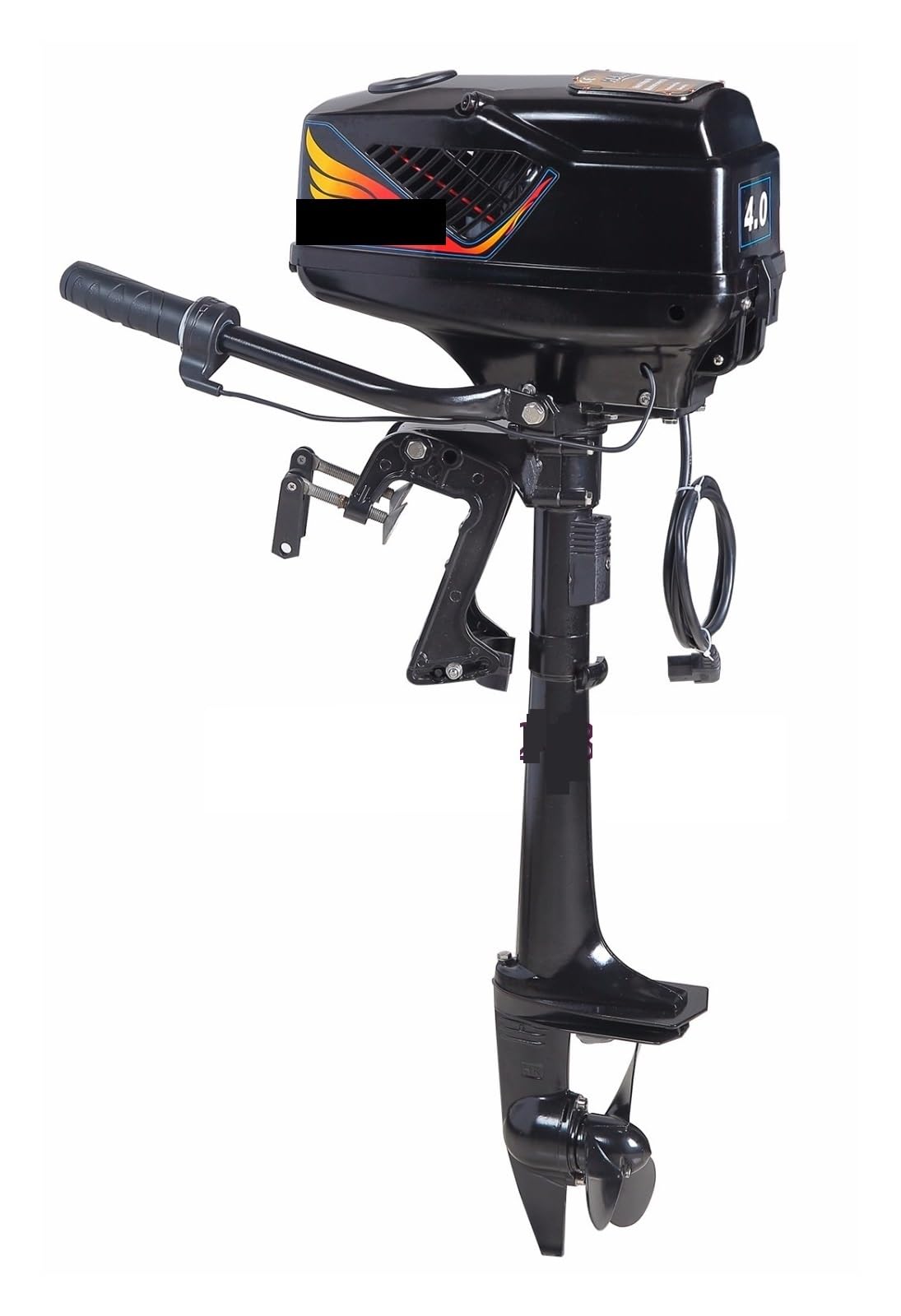 CVFRDD Boat Motor, 4.0 Model Brushless Electric Boat Outboard Motor， with 48V 1000W Output， Fishing Engine