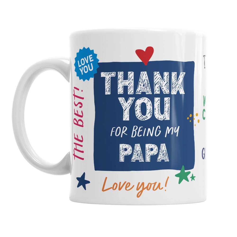 Mainly Mugs Papa Gift Keepsake 11oz Ceramic Coffee Mug Keepsake for Papa