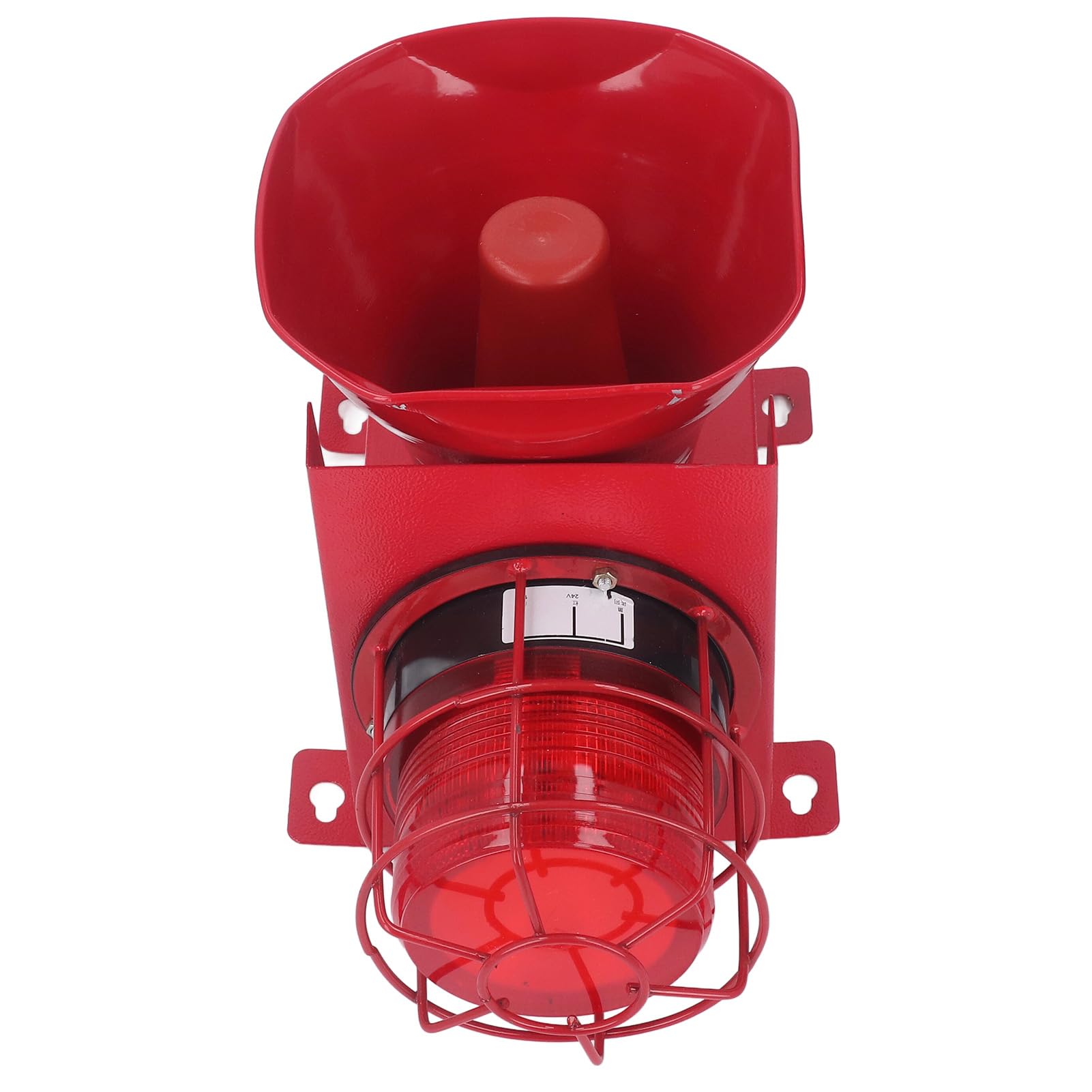 Sirena di Allarme Industriale, Luce Sonora 180 DB, Stroboscopio di Emergenza Esterno, Avvisa la Luce Impermeabile (DC12V)