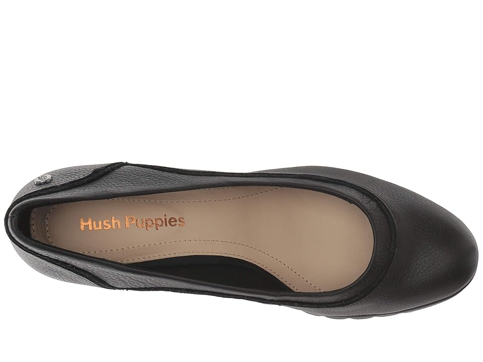 

Hush Puppies Spaniel Pump (Black Leather) High Heels