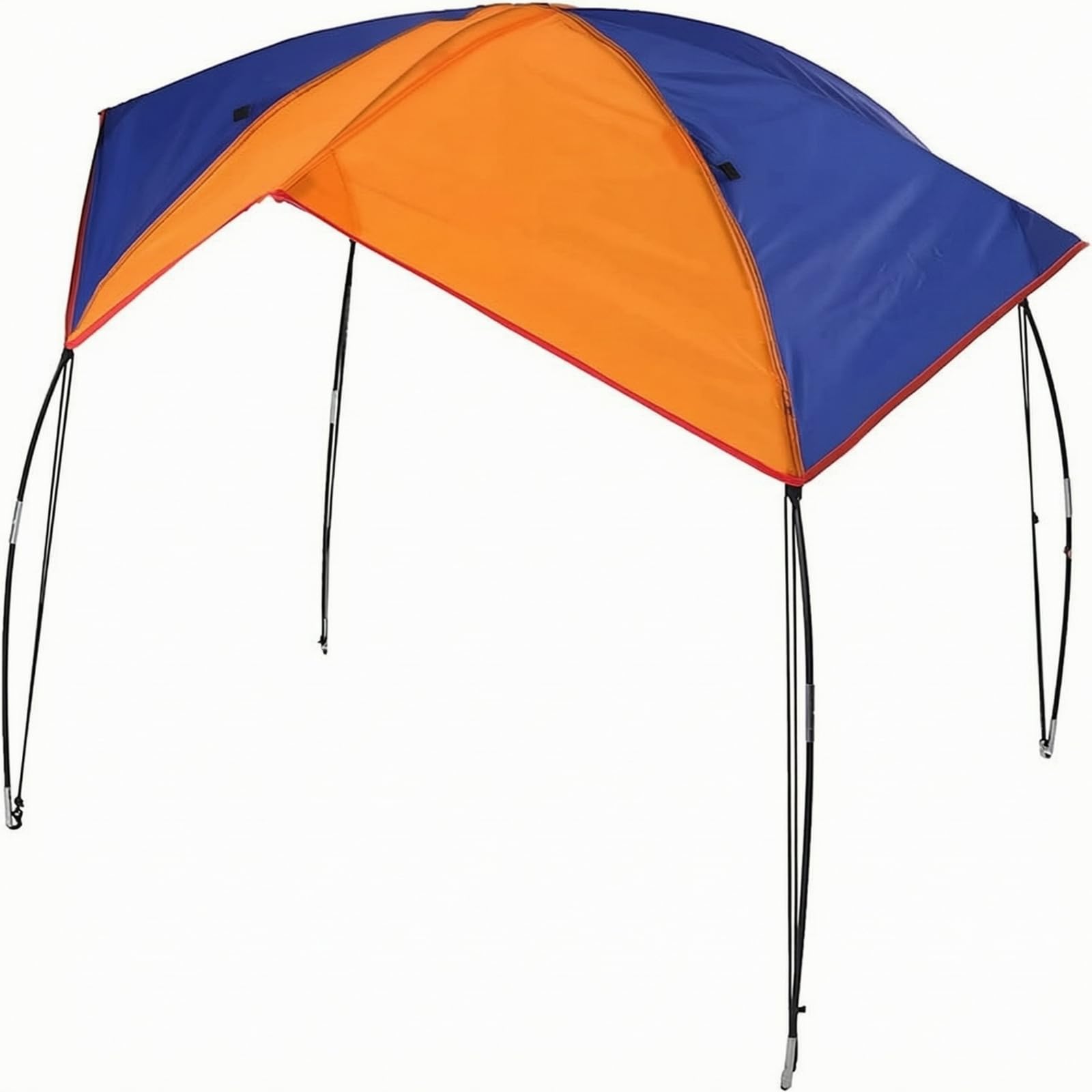 Lino per Gommone Compatto, Grande 195 155CM | Leggero, Tettuccio per Barca con Ganci, Resistente Ai Raggi, Bimini Top, Pesca, Lago, Diportisti