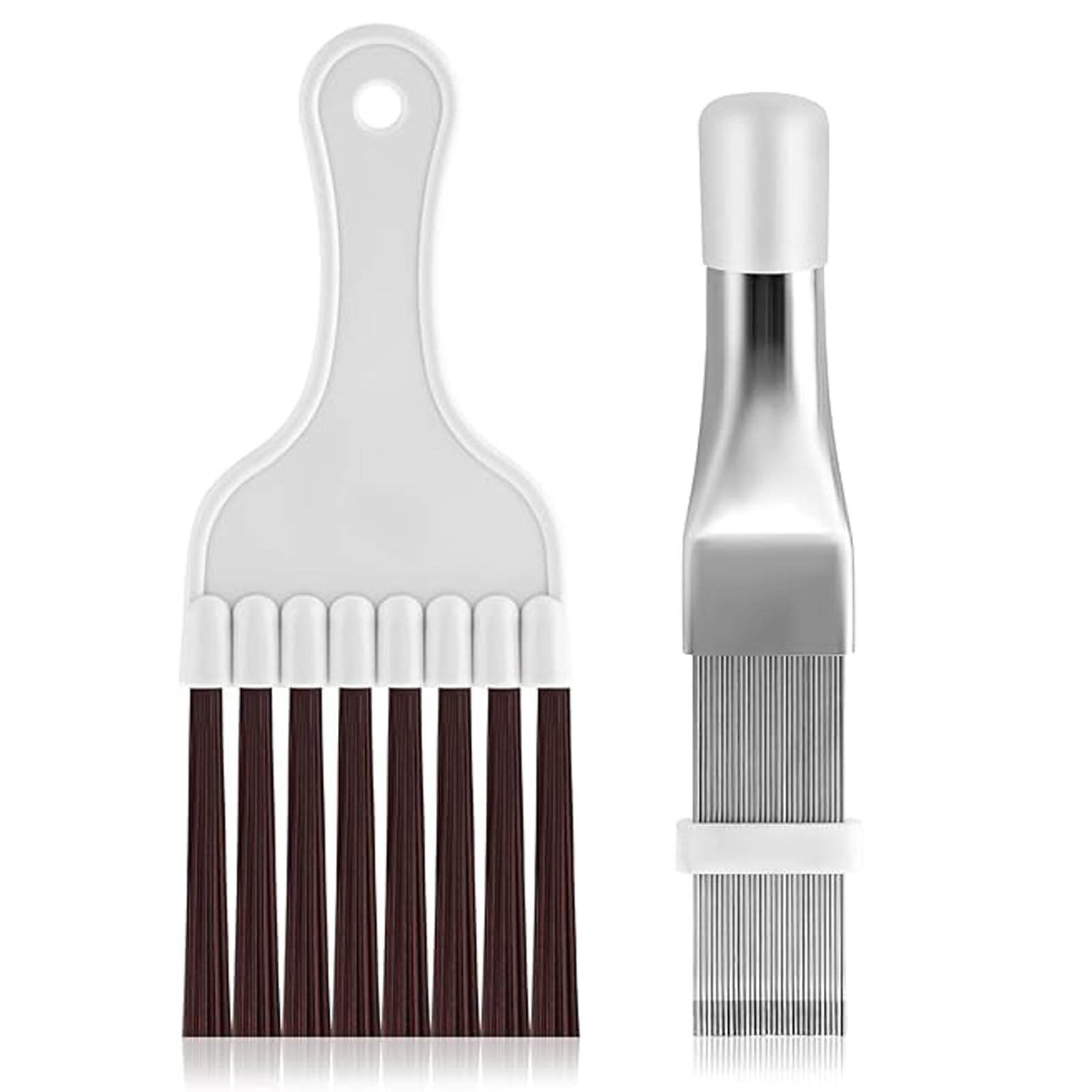 2 Pcs AC Coil Cleaner Brush Set, Air Conditioner Fin Comb Cleaner Kit, AC Cleaning Kit AC Coil Repair Tool for Efficient Cleaning AC Tools Suitable for Professionals or Home Maintenance Use