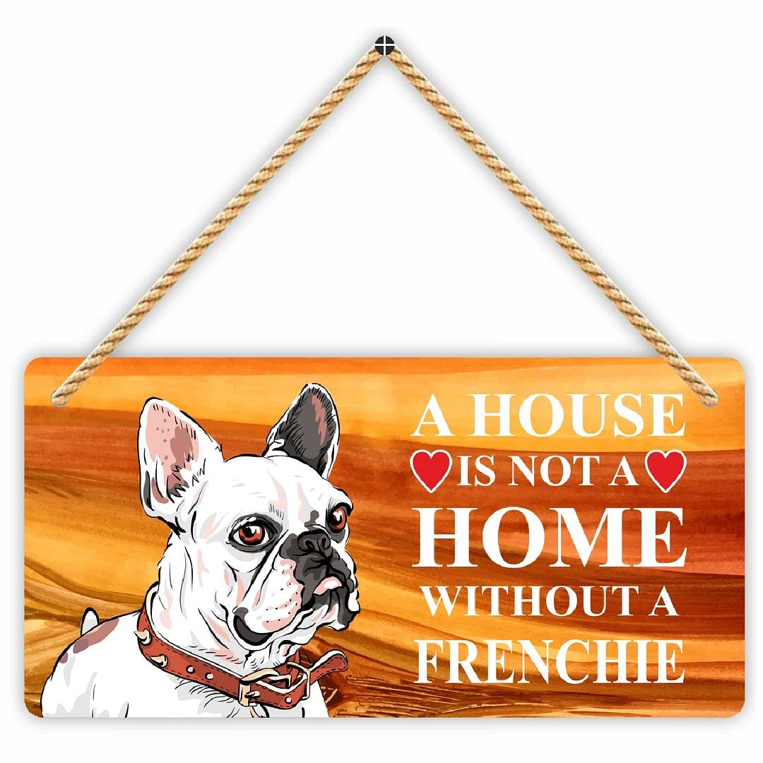 KREEPO Frenchie Dog on Well Printed Hanging Board for Home, Restaurant, Hall, Dog Space and Cafe Side Area Size(6inch X 12inch), Multicolor_K6 (B09PDYZWNQ) Amazon Price History, Amazon Price Tracker