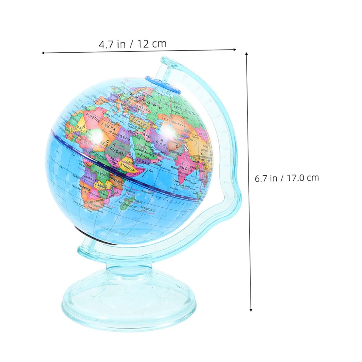 2 Salvadanaio Moderno Educativo e Decorativo per Scrivania Piggy Bank Forma Globo per Insegnamento e Accessorio da Scrivania per Design Elegante e Multifunzionale
