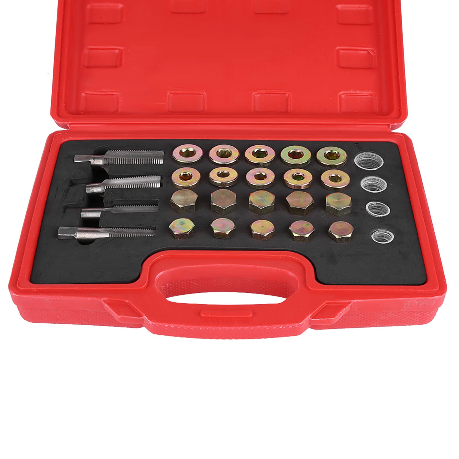 Kit di riparazione filettatura coppa olio, kit di riparazione per tappi di scarico dell'olio M13, M15, M17, M20, kit di riparazione per filettatura per la riparazione di pozzetto, cambio e
