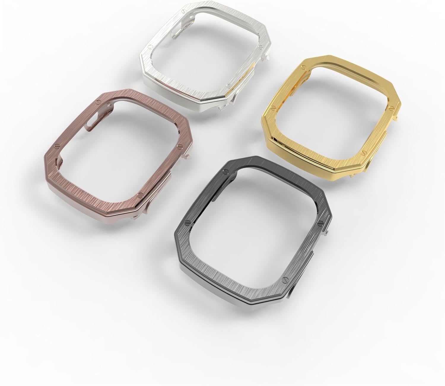 PC Plating Glossy Case for Apple Watch Ultra 49mm 8 7 41mm 45mm Bumper for IWatch Series 6 SE 5 4 40 44mm Bazel Protective Cover