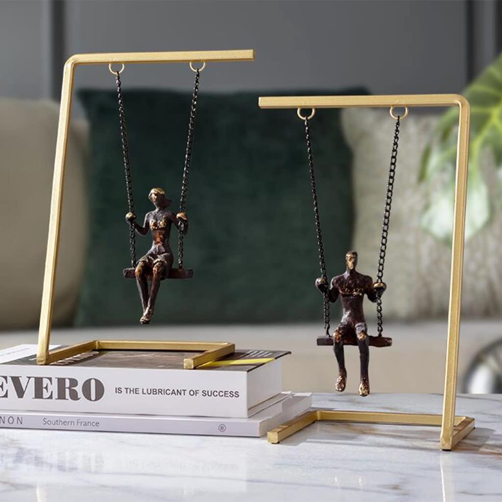 彫刻　金属　置き物　インテリア Amazon.co.jp: 彫刻置物装飾、金属彫刻家の装飾、棚用置物装飾