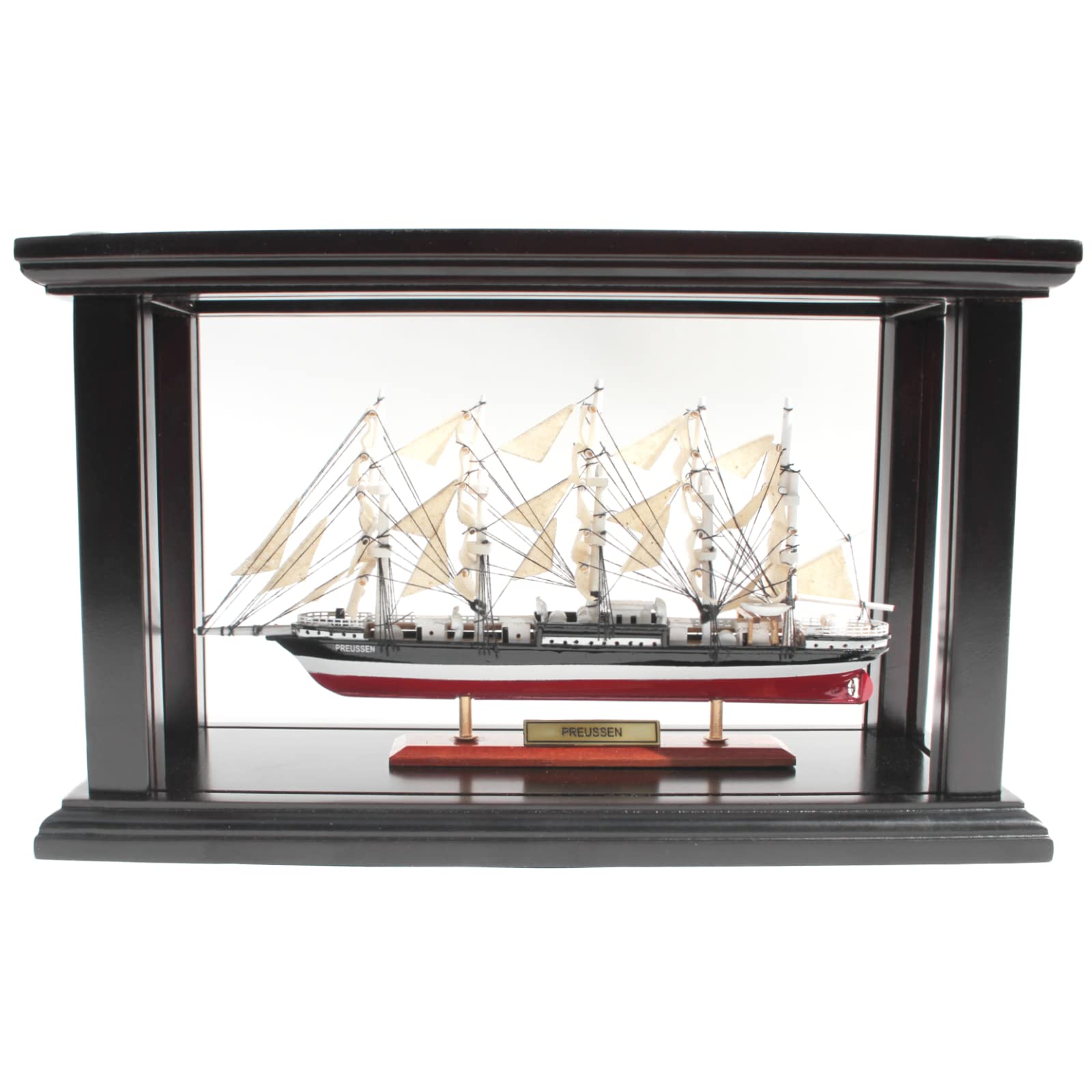 Büttner Sammler Edition Modellschiff Schiffsmodell Modellbau Holzmodell Standmodell klein zur Dekoration kein Bausatz Flying P-Liner PREUSSEN 20cm