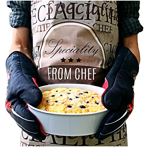 LOGAN 1 Par Guantes antideslizantes Silicona Resistentes al Calor...