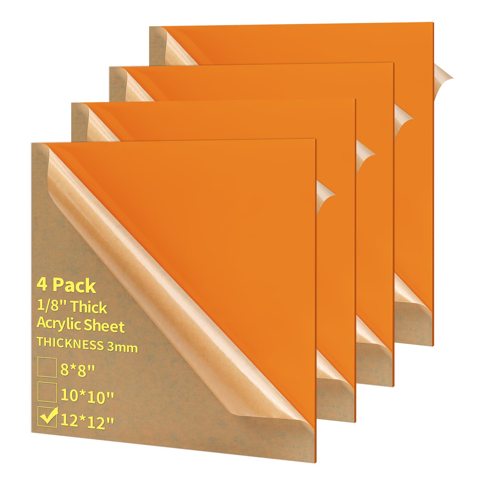 Acrylic Sheets - 4 Pack 12x12 Blue -24