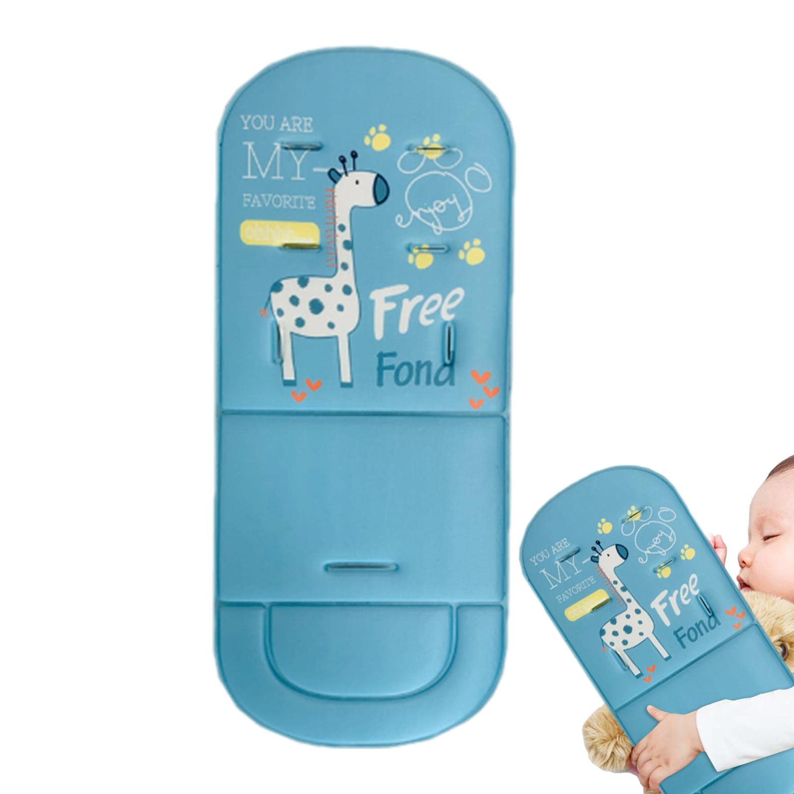 Coussin De Siège Pour Poussette Respirant - 80x30 Cm - Universal, Avec Trous Pour Harnais - Confort Bébé