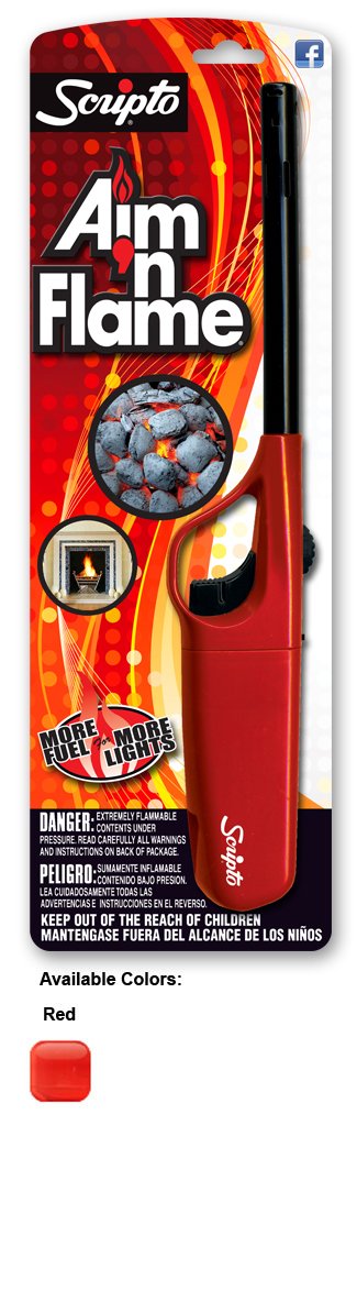 Scripto Multi Purpose Lighter, Aim'm Flame Ii, Random Color