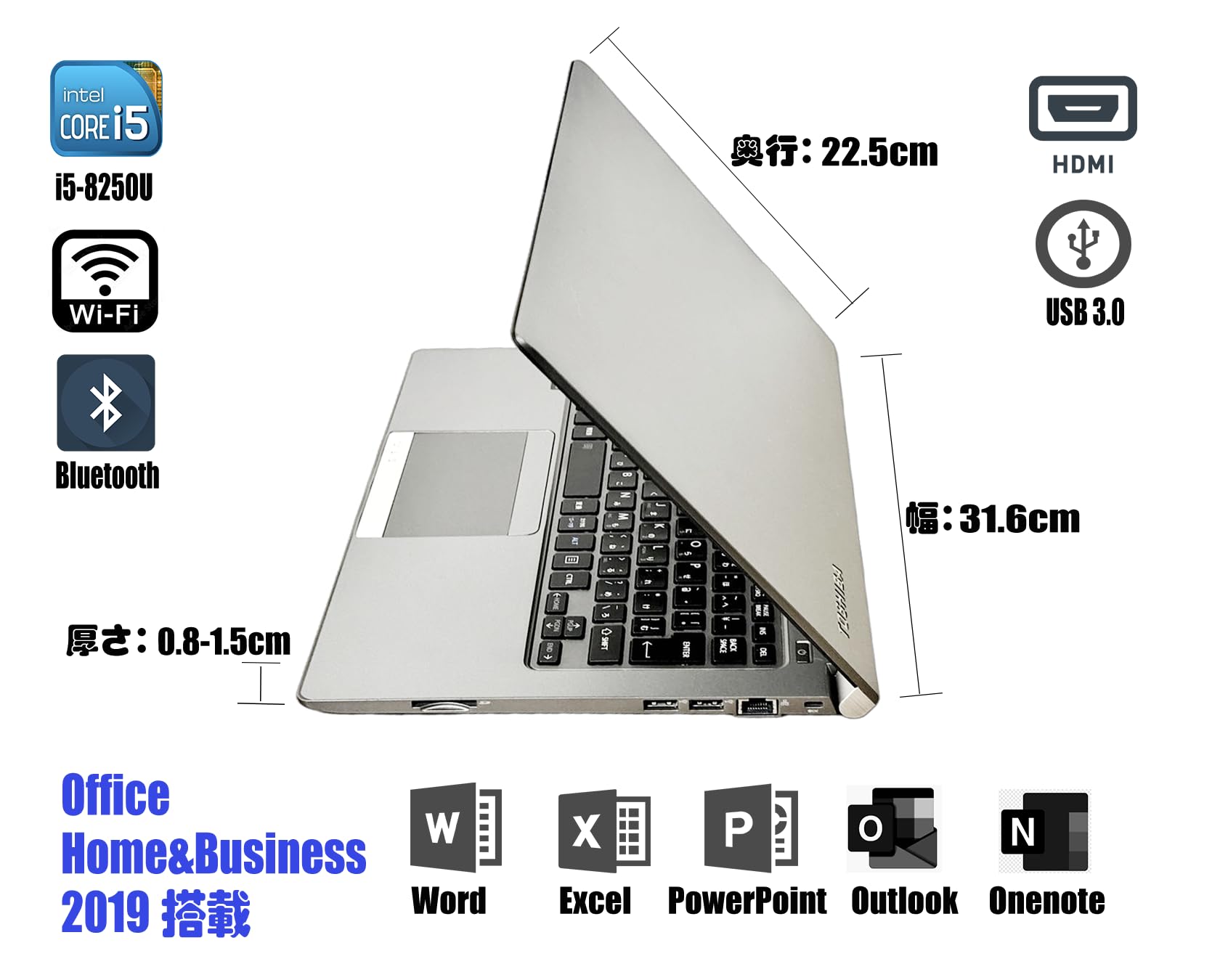 Amazon.co.jp: 東芝 整備済み中古ノートパソコンノートPC R63 第8世代 
