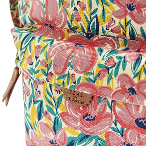 Image of TEAL BY CHUMBAK Laptop Backpack for Women, Stylish Canvas Bag for College, Office, School and Travel, Fits 15-Inch Laptop, Lightweight and Durable with Organizer