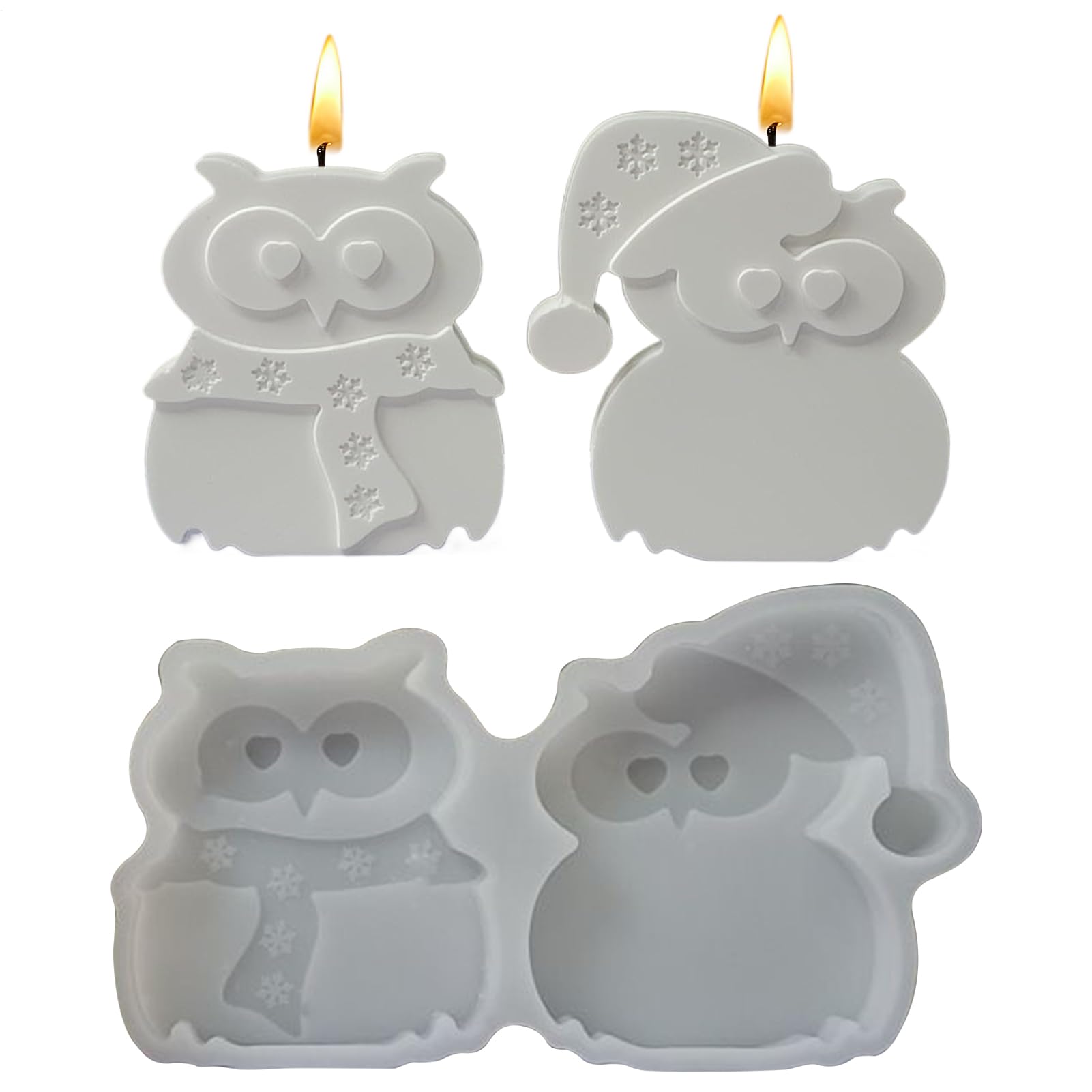 Moules en résine animaux 3D silicone pour bougie et chocolat