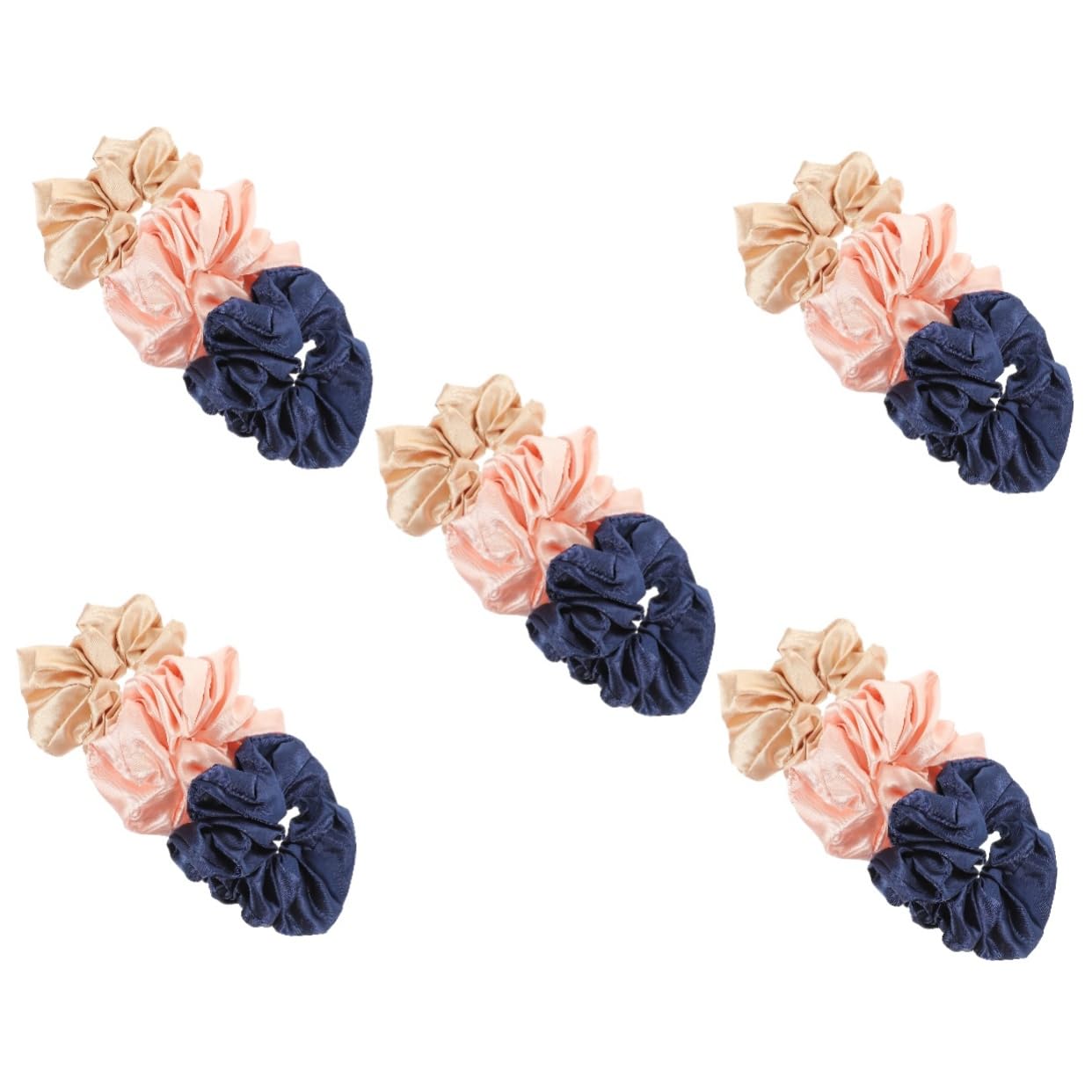 FRCOLOR Juego de 15 bandas elásticas para el pelo, accesorios para el cuidado del cabello, cinta elástica para el pelo, cinta elástica para el pelo, cinta para el pelo, círculo de tela