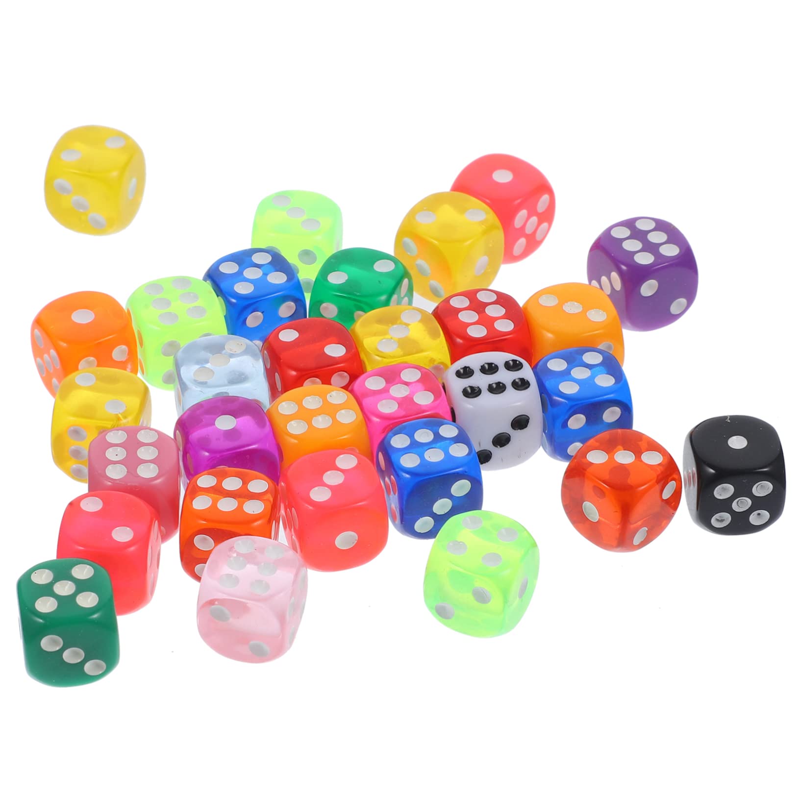 Toyvian 3 Set Di Dadi Per Feste Divertenti E Versatili in Resina Per Giochi Di Dadi Per Ragazzi E Ragazze E Incontri Per Adulti 30 Pezzi * 3