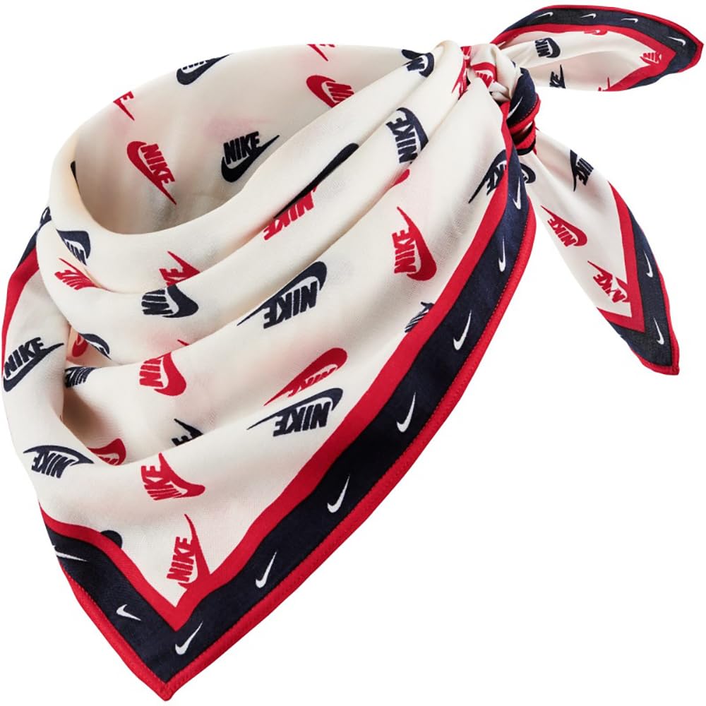Nike Printed Coton Bandana pour homme Sail/University Red/Obsidian One Size