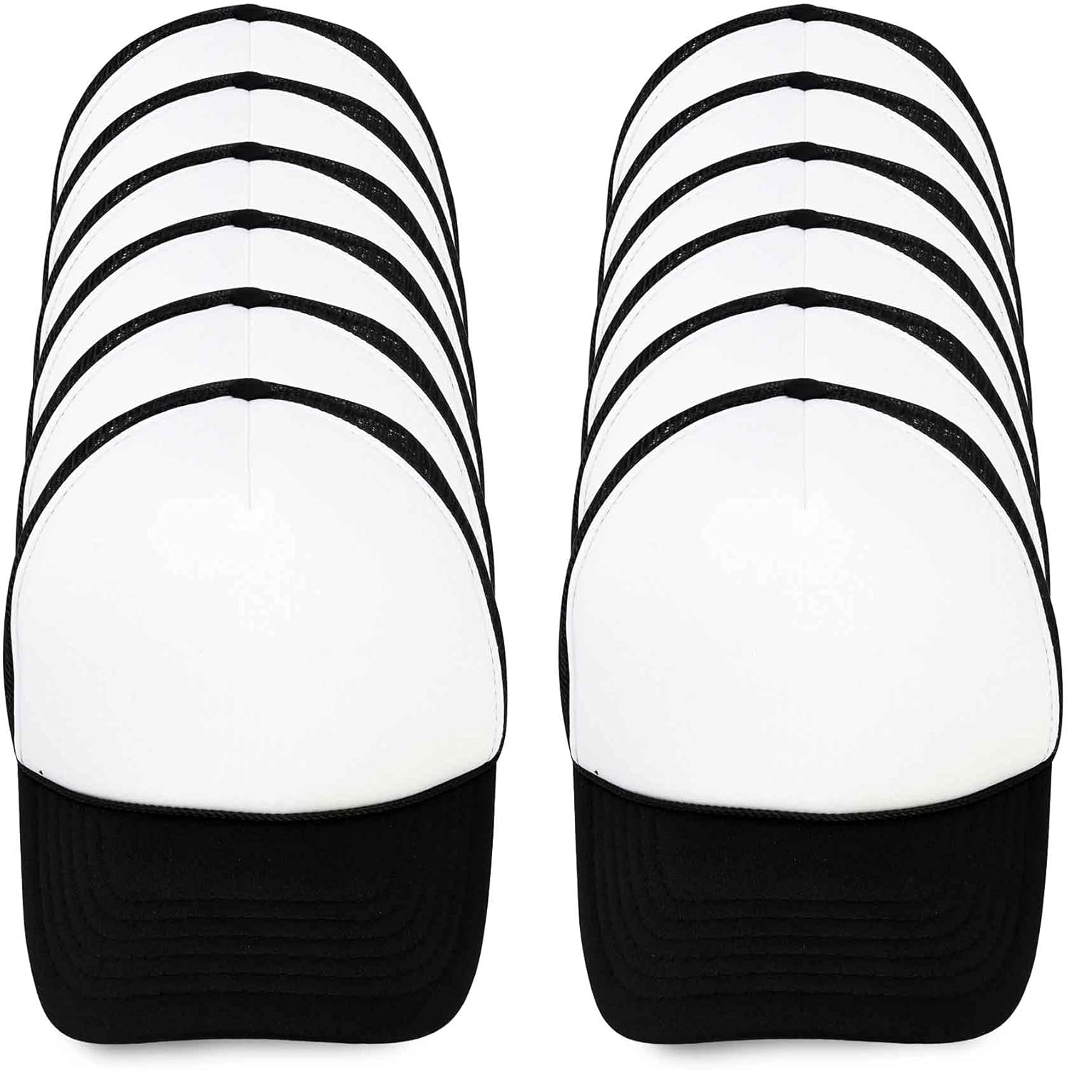DALIX Youth Trucker Hat Mesh Cap 12 Pack Dozen Bulk