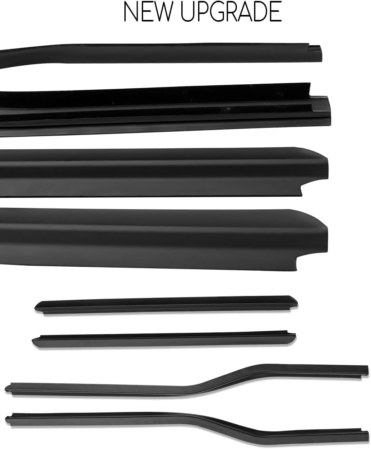 Weatherstrip Window Moulding Trim Seal Belt Fit for Ford F250 F350 F450 F550 Super Duty Crew Cab 1999-2016 Replace F81Z-2521452-AA