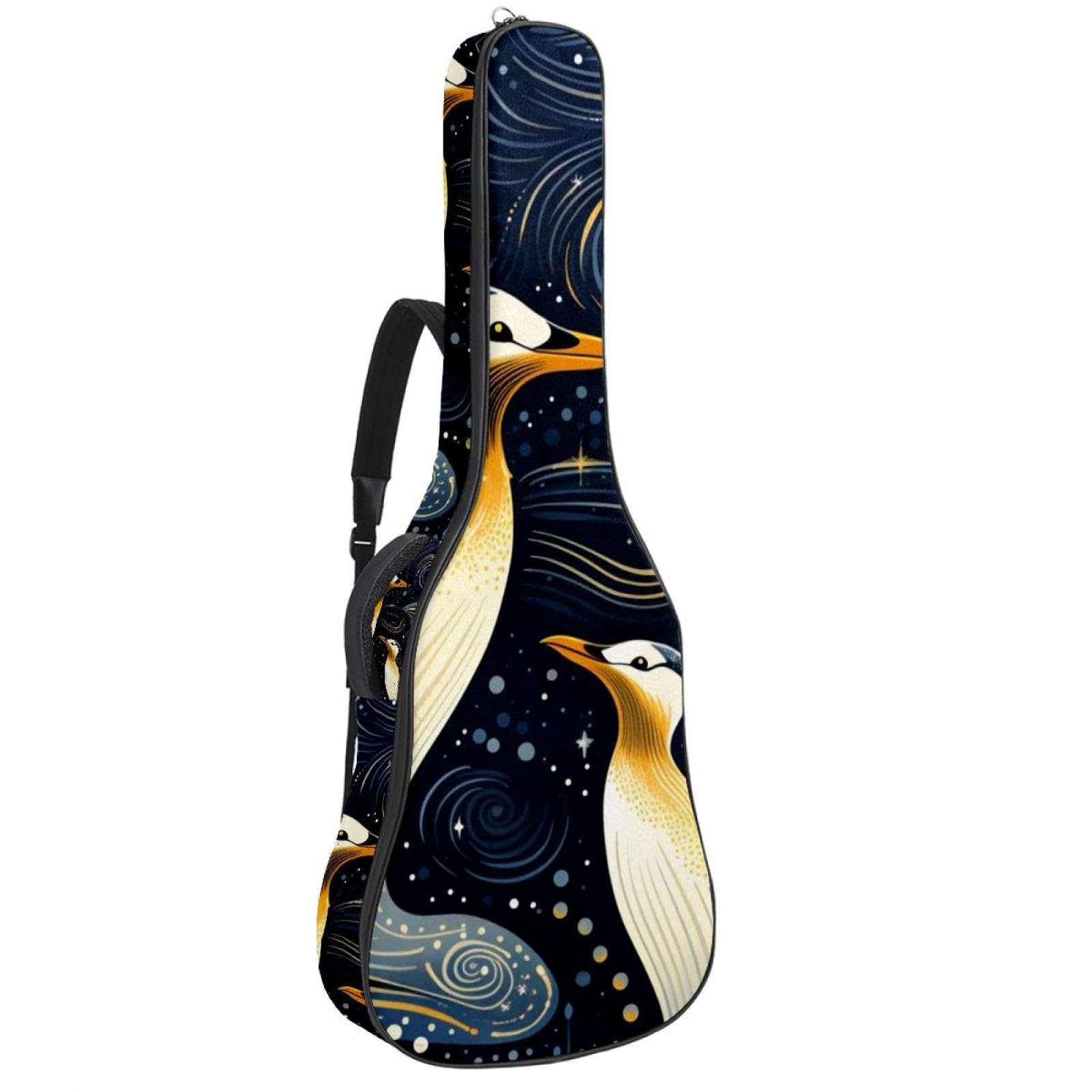 Sac pour guitare étanche à doublure protectrice pingouin multicolore - 8