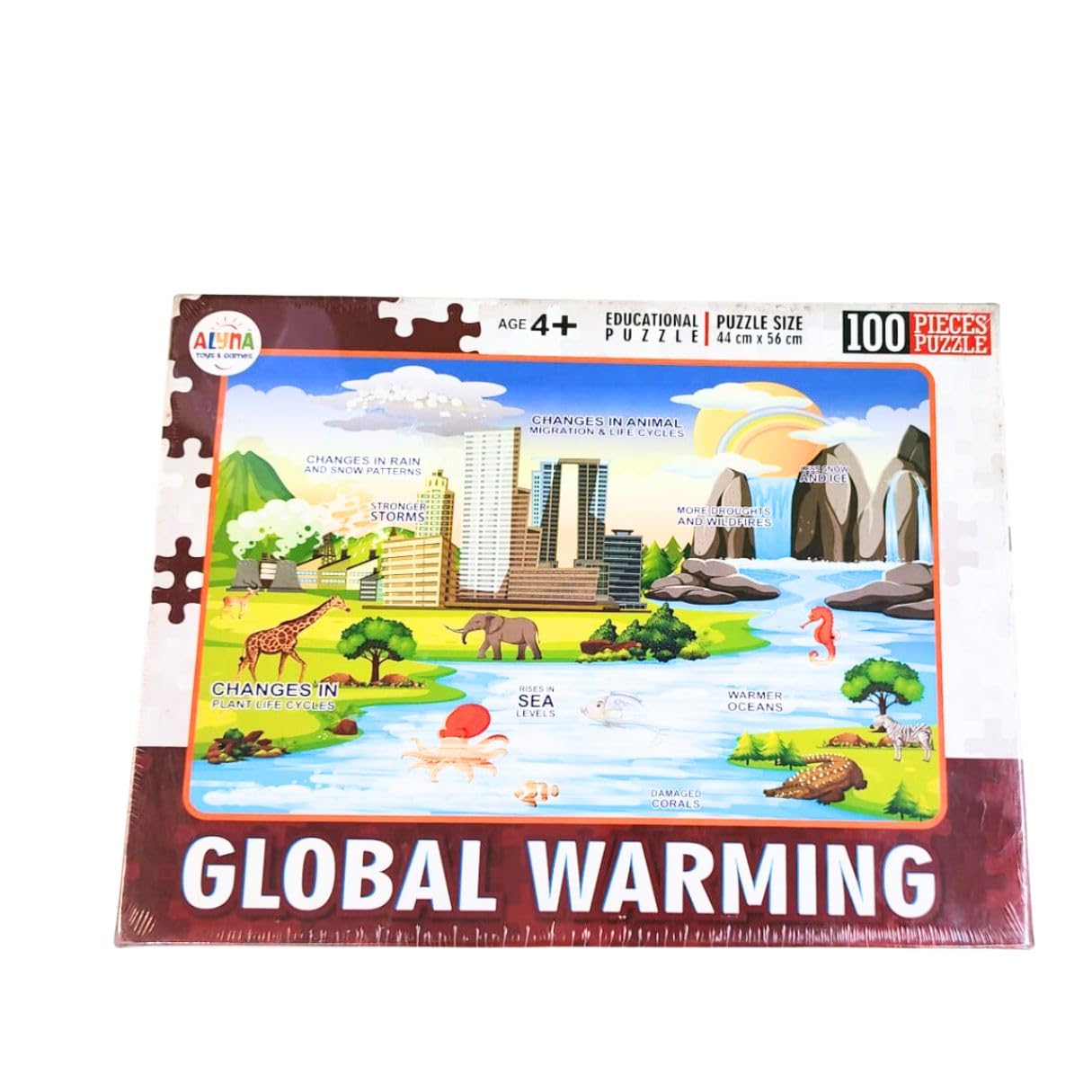 Alyna Global Warming, 100 Pieces Puzzles Educational Puzzles (B0CCP9P622) Amazon Price History, Amazon Price Tracker