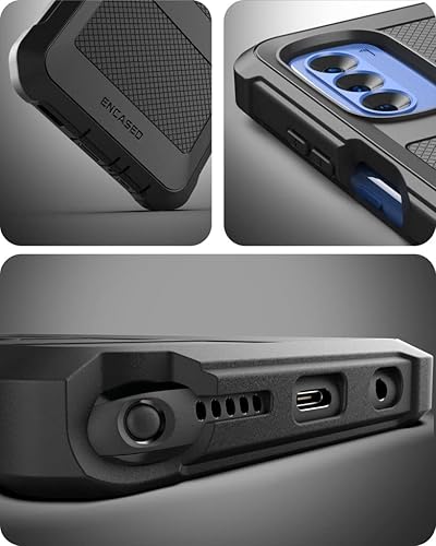 Miniatura 4 de ENCASED Falcon Armor - Funda para Moto G Stylus 2022, protección resistente (negro)