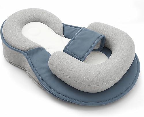 Restnest - Cama de bebé con reflujo ácido con correa, almohada de lactancia materna de reflujo ácido para alimentación con biberón, tiempo boca