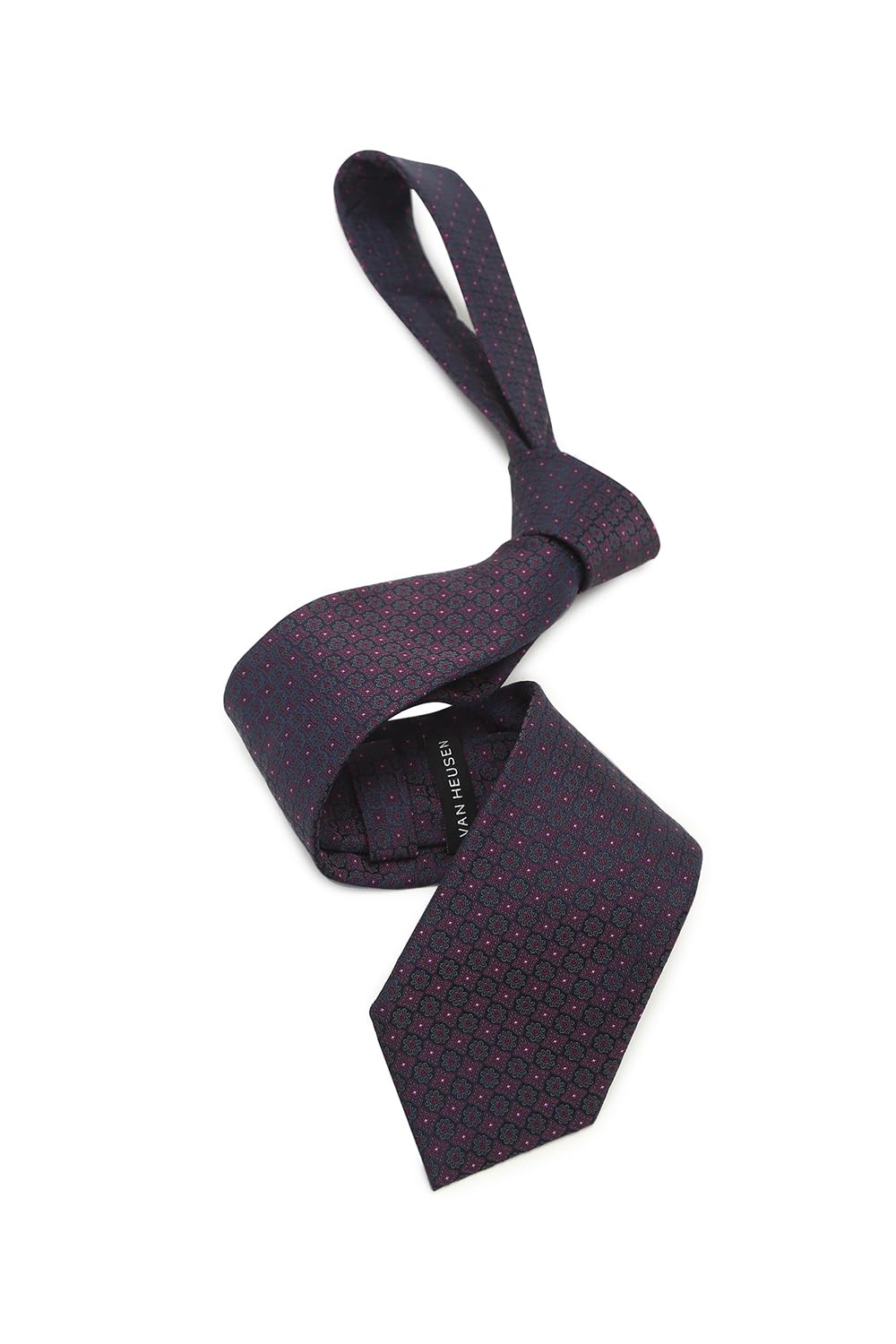 van heusen Men Navy Embroidered Formal Tie-picture-27