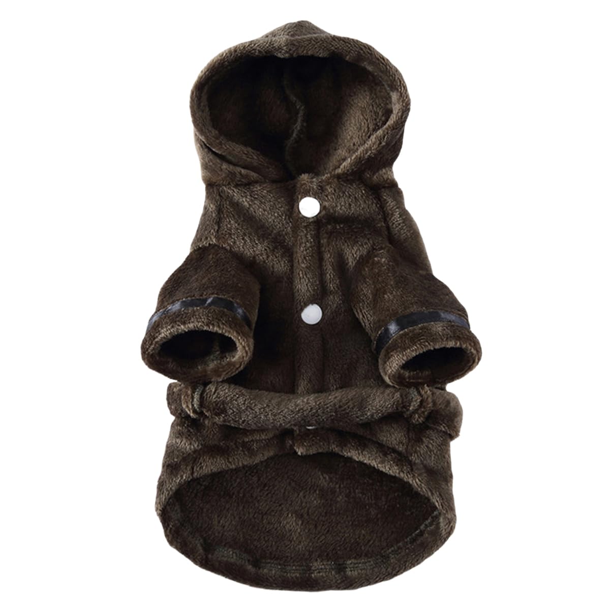 Luxury Small Dog Bathrobe - Soft Flannel Pajamas, Quick Drying Hooded Bath Robe, Super Absorbent Towel for Puppies and Cats