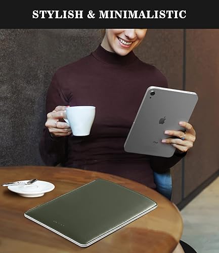 Miniatura 6 de MoKo Funda para tablet de 9 a 11 pulgadas, funda delgada y elegante de piel sintética para iPad Air 5 de 10.9 pulgadas 2022, iPad Pro 11 2021-2018,