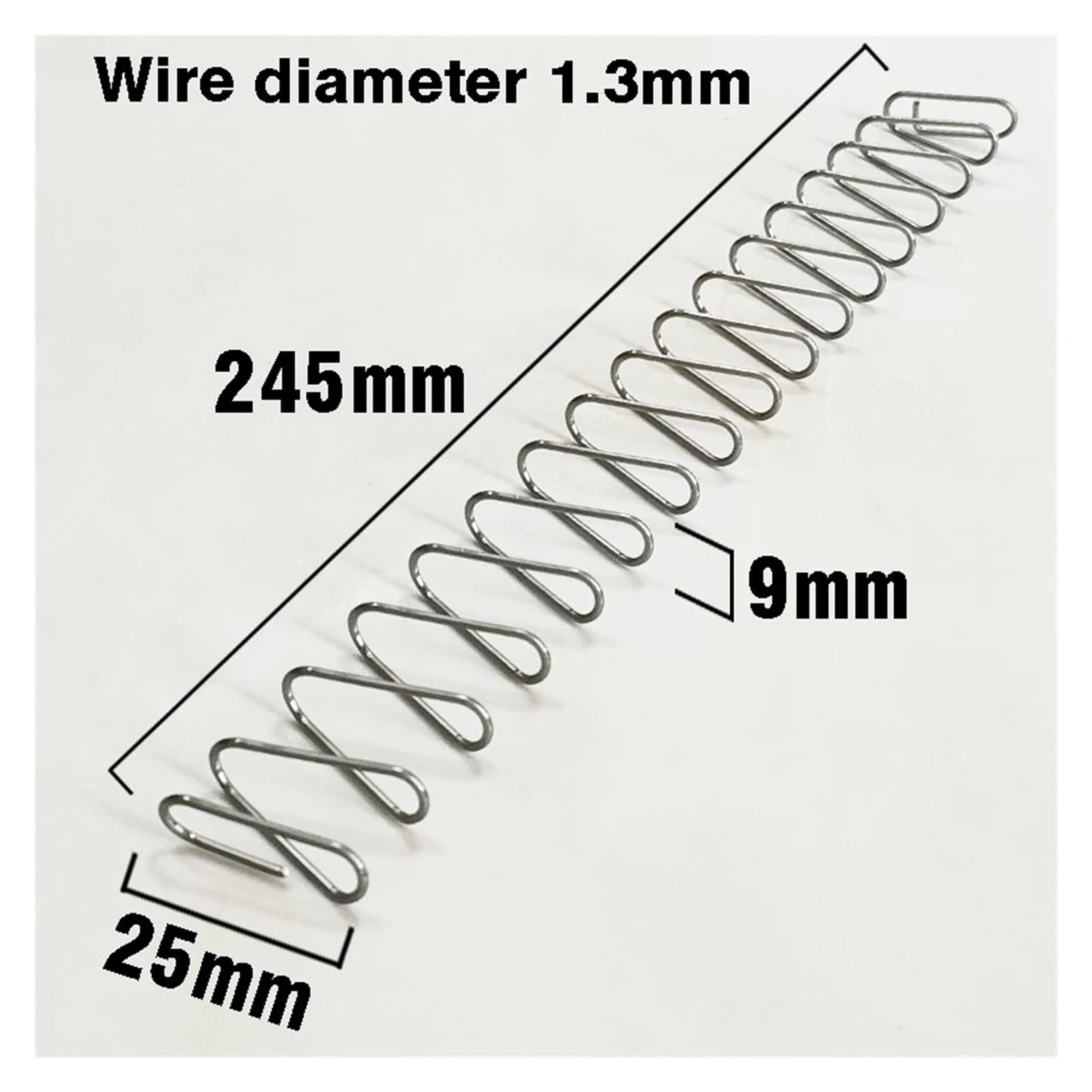 Rechteckiges Sortiment aus Edelstahl, quadratische Druckfeder(10pcs)