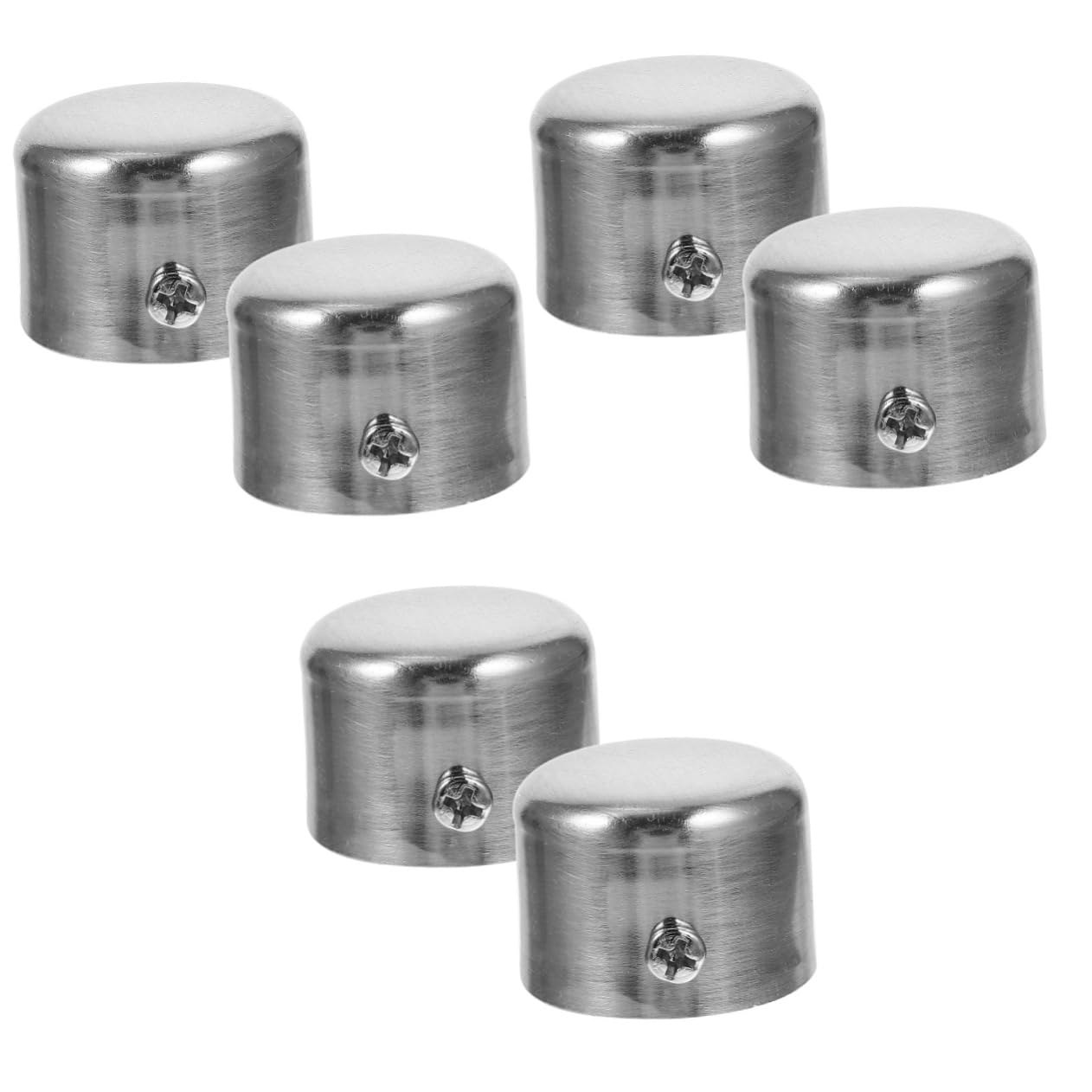 OUNONA 6stücke Vorhangstangen-endkappen Aus Edelstahl Dekorative Finials Für Gardinenstangen Installieren Elegantes Design Für Warmes Zuhause