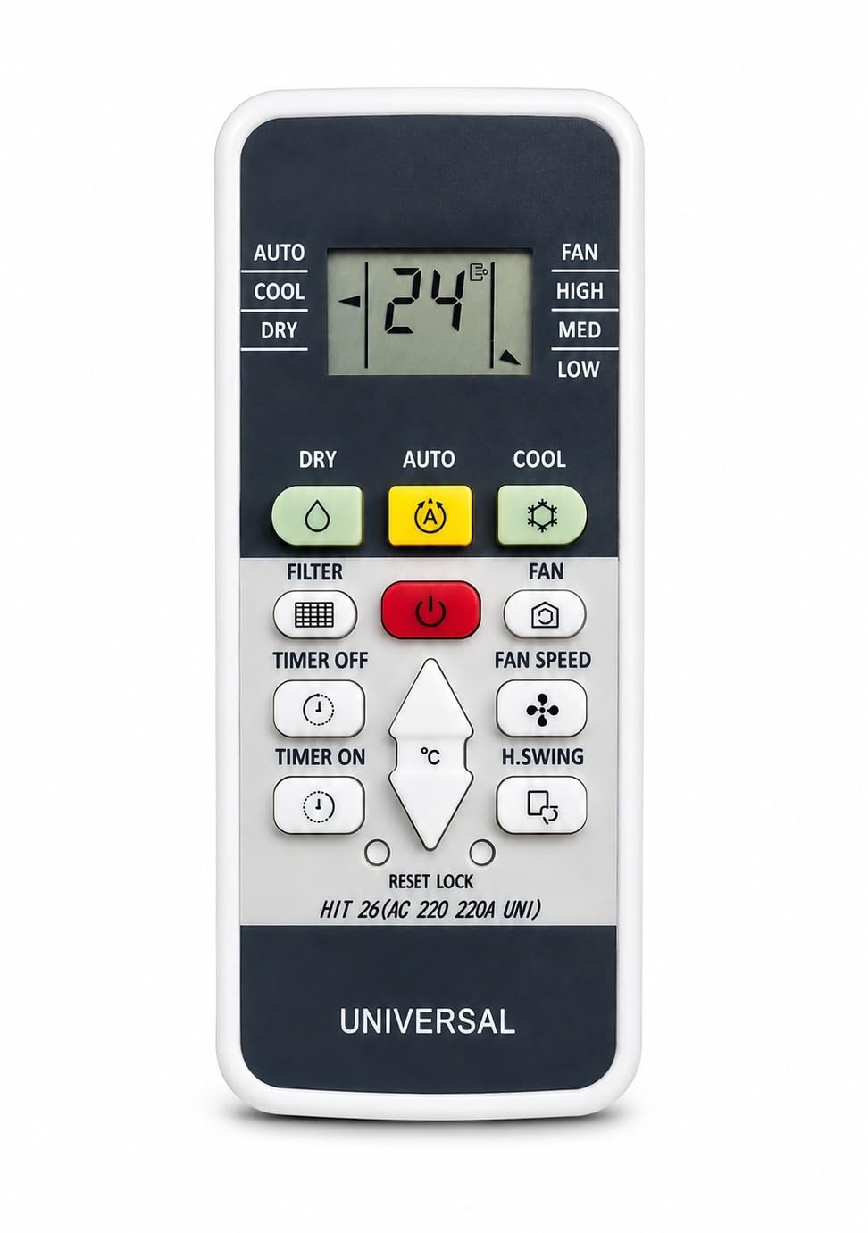 AYAME Compatible for HITACHI Split/Window Ac Remote 1 1.5 2 Ton Model No. RSQG318HEEA-picture-24