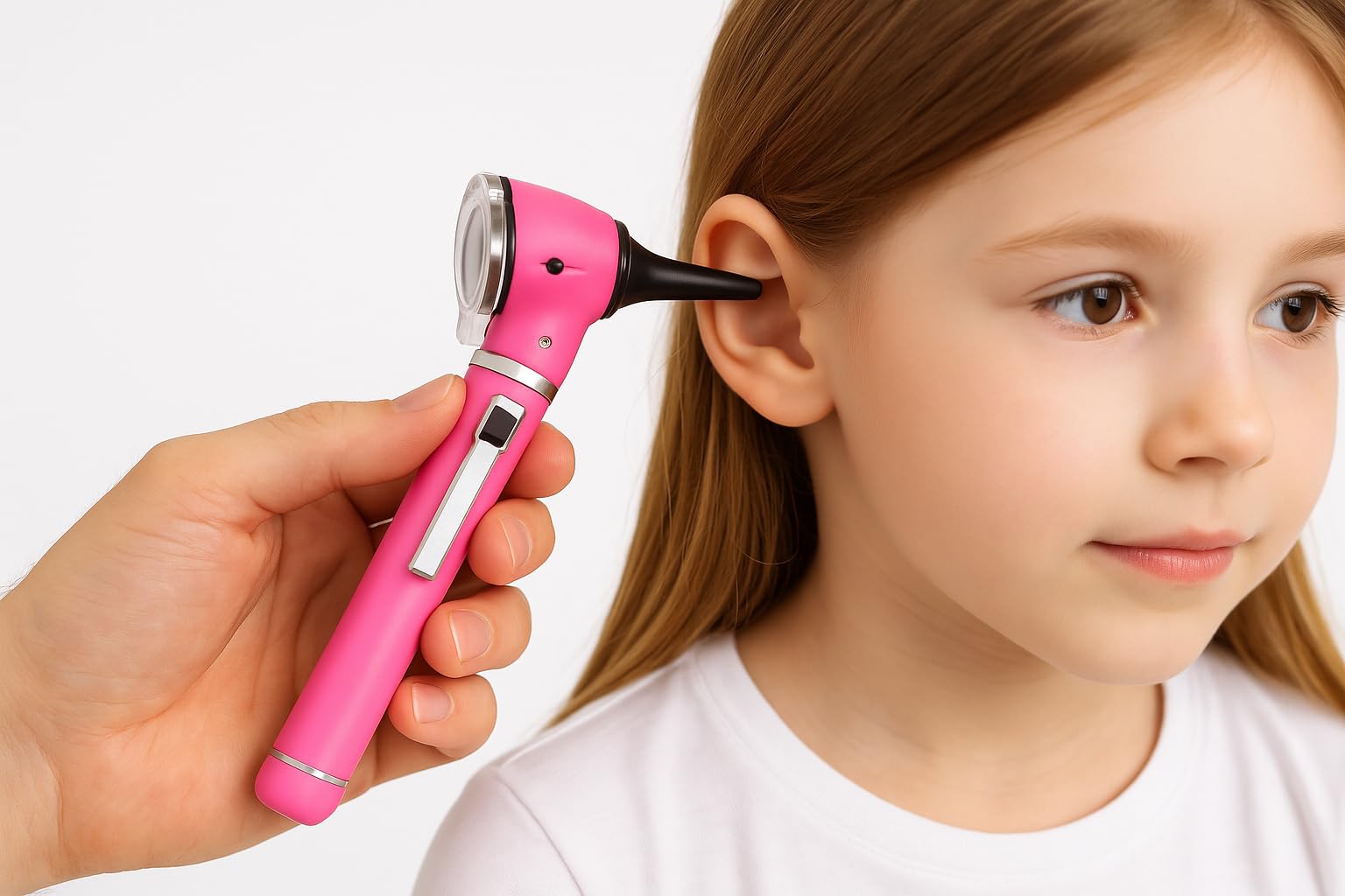 Fiber Optic MINI Otoscope Pink Color (Diagnostic Set) G.S Instruments — Amazon image 2