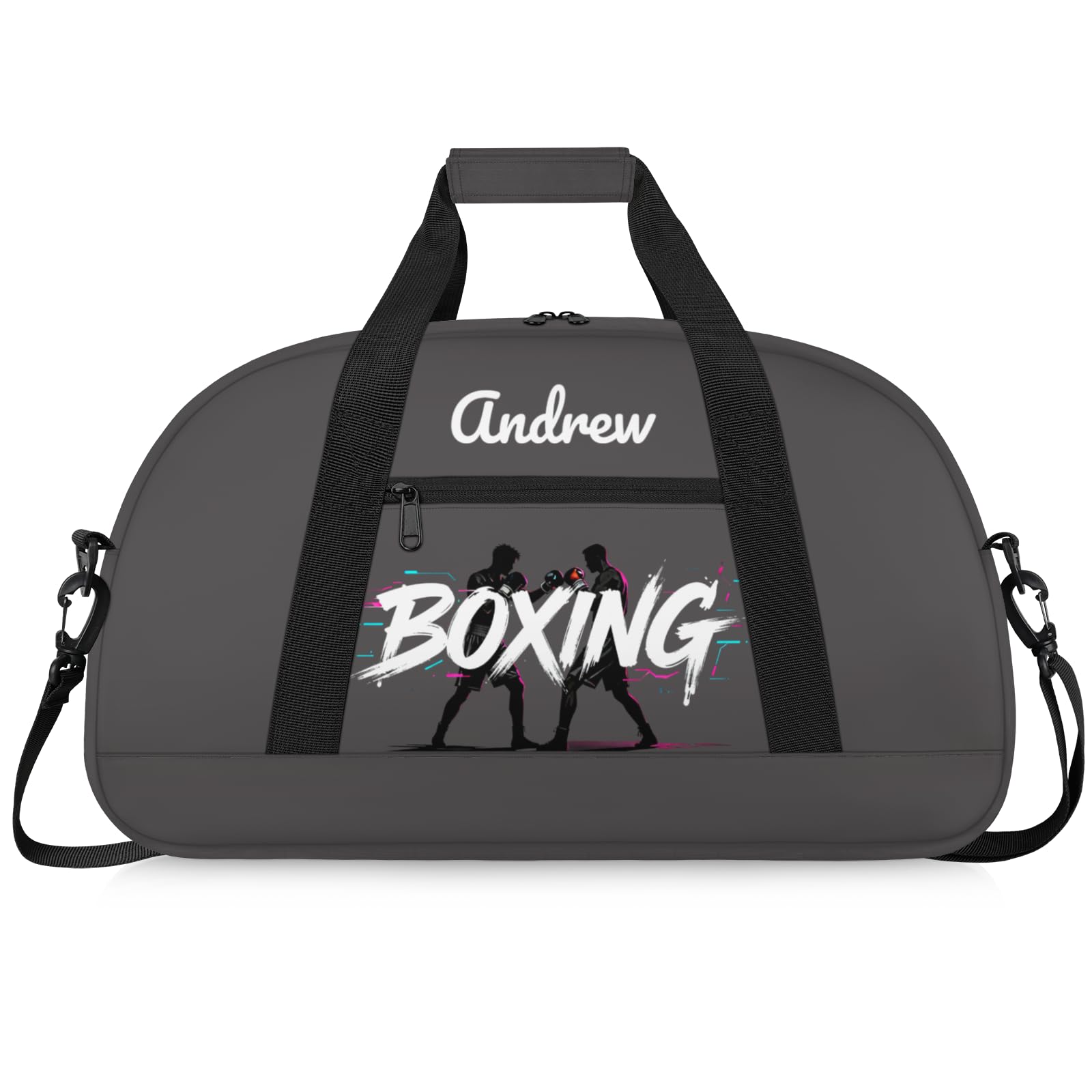 Martial Arts Training Duffle Bag | Personalised Taekwondo Karate Boxing Gym Bag for Men & Kids | Custom Name Water-Resistant Sports Holdall for Gear & Gloves, Boxing Graffiti — image 1