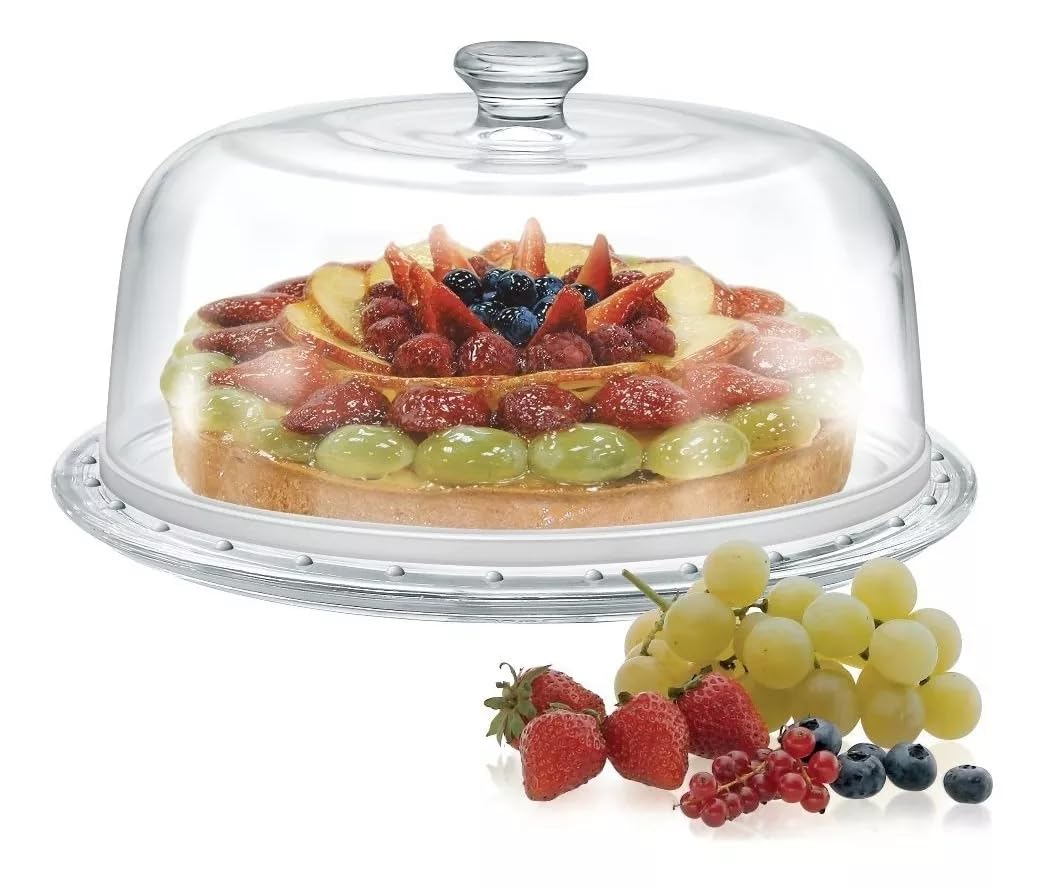 Gericht Torte Glas Mit Deckel Kuchenform Palladio Cm 31 Für Lebensmittel Waschbar In Spülmaschine Glas Durchsichtig