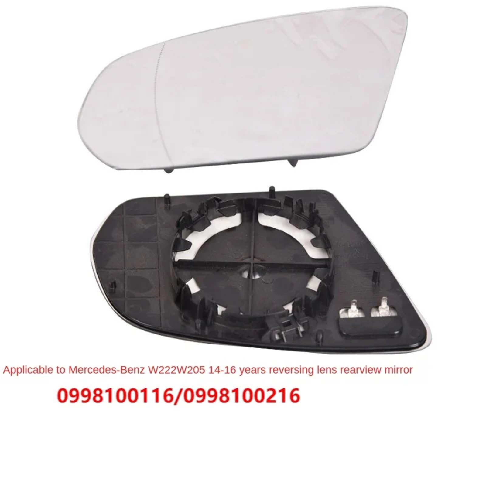 Vetro Dello Specchietto Retrovisore Applicabile a per Mercedes per Benz W222 W205 2014-2016 Lente specchietto retrovisore 0998100116 installare(Right)