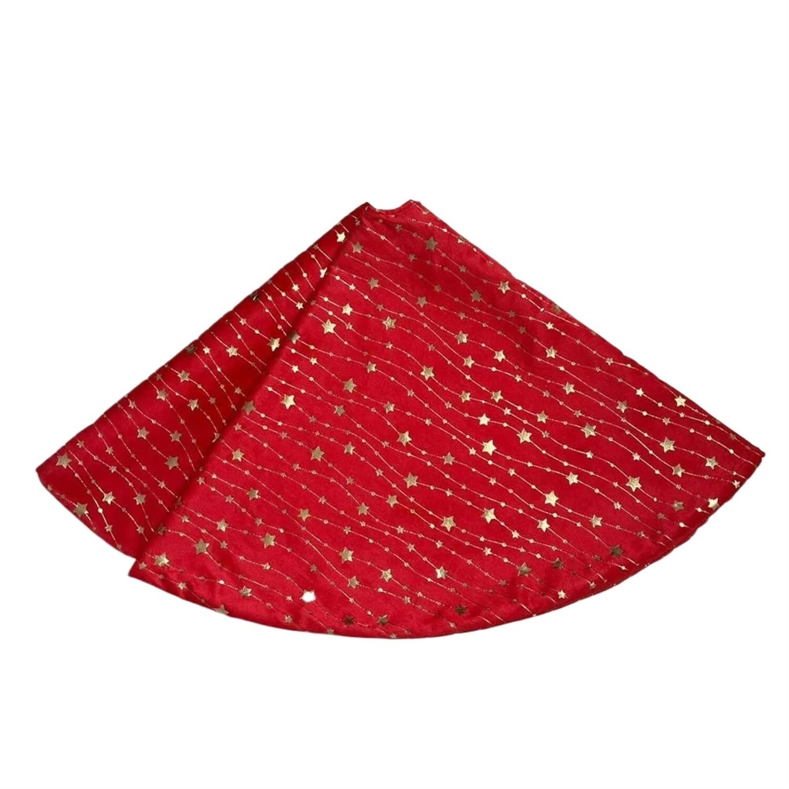 Tappeto Per Albero Di Natale Gonna Per Albero Di Natale Morbido Tappetino Per Albero Di Natale Con Motivo A Stella Dorata Per La Decorazione Delle Feste Gonna Per Albero Di Natale(Rot,48 inches)