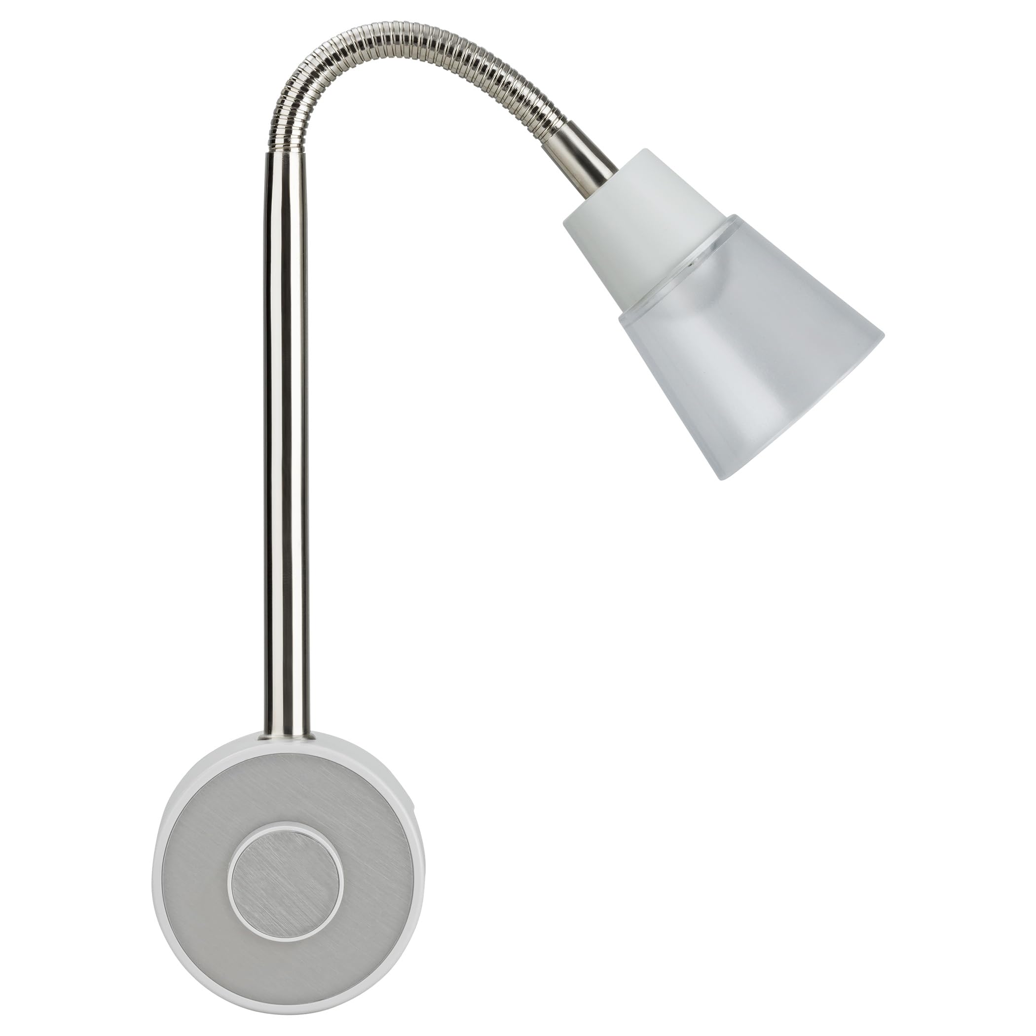 SEBSON Luce Notturna LED da Presa - Set da 2, dimmerabile, flessibile, 2W | Bianco Caldo 2700K, Applique da Parete - Lampada da Lettura con Spina