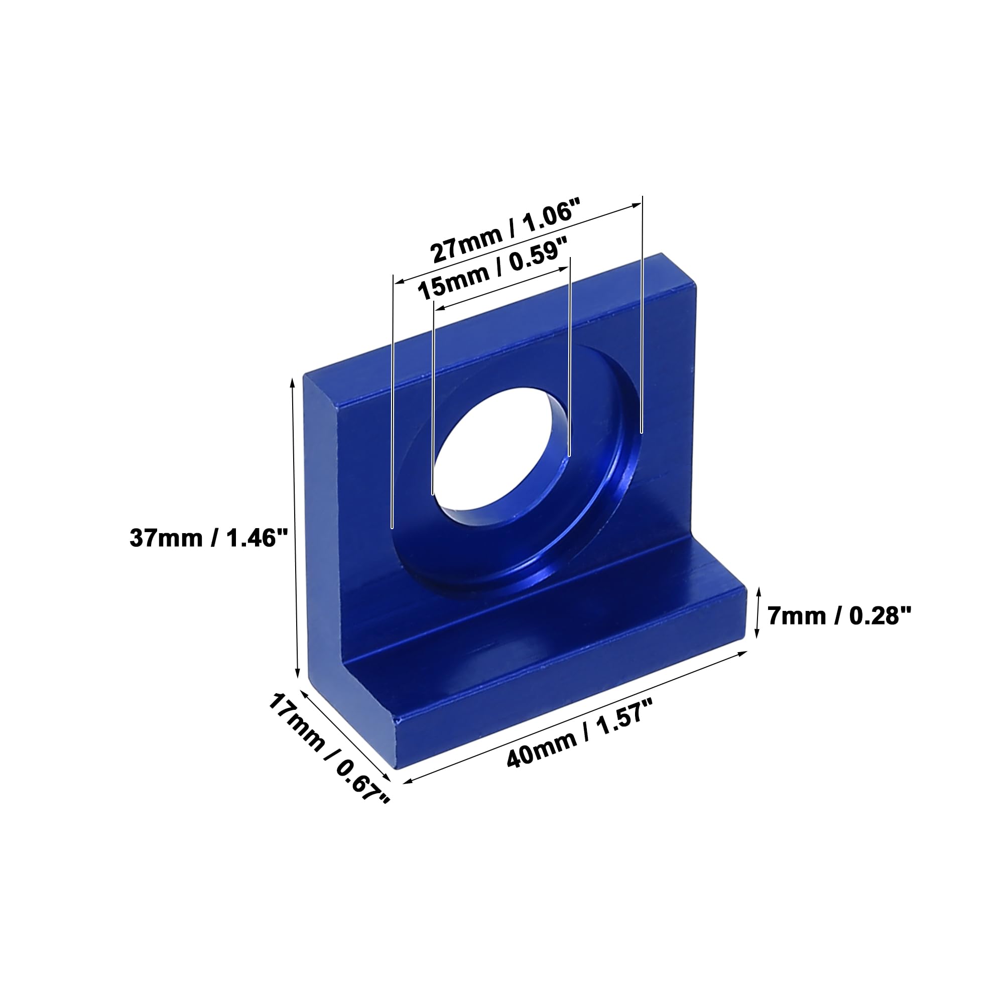 F FIERCE CYCLE 2pcs 12mm Trou Dia Ajusteur Chaîne Tendeur Bloc Pour