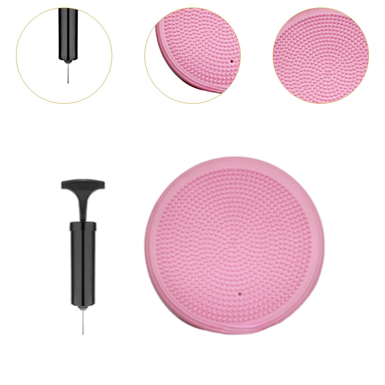 Disco Sensorial Tapete de Equilibrio Cojín Inflable de Estabilidad PVC Grueso Doble Textura Adecuado para Aula Adultos Niños