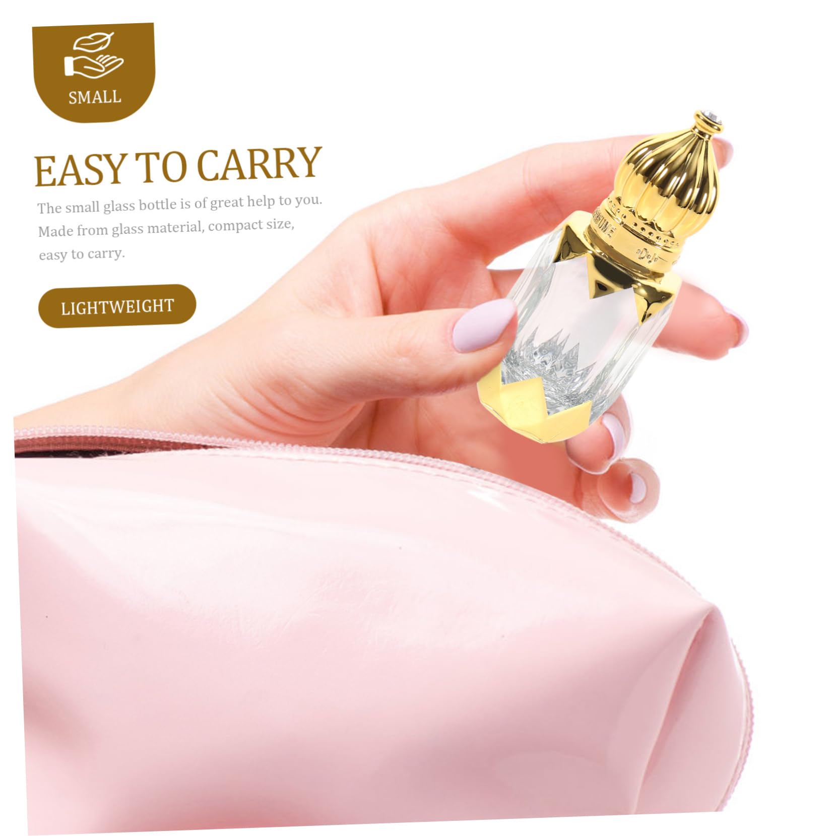 CLISPEED Frascos De Perfume De Recargables Y Portátiles Botellas Para Viaje Diseño Transparente Para Aceites Esenciales Y Perfumes 2 Piezas X 4