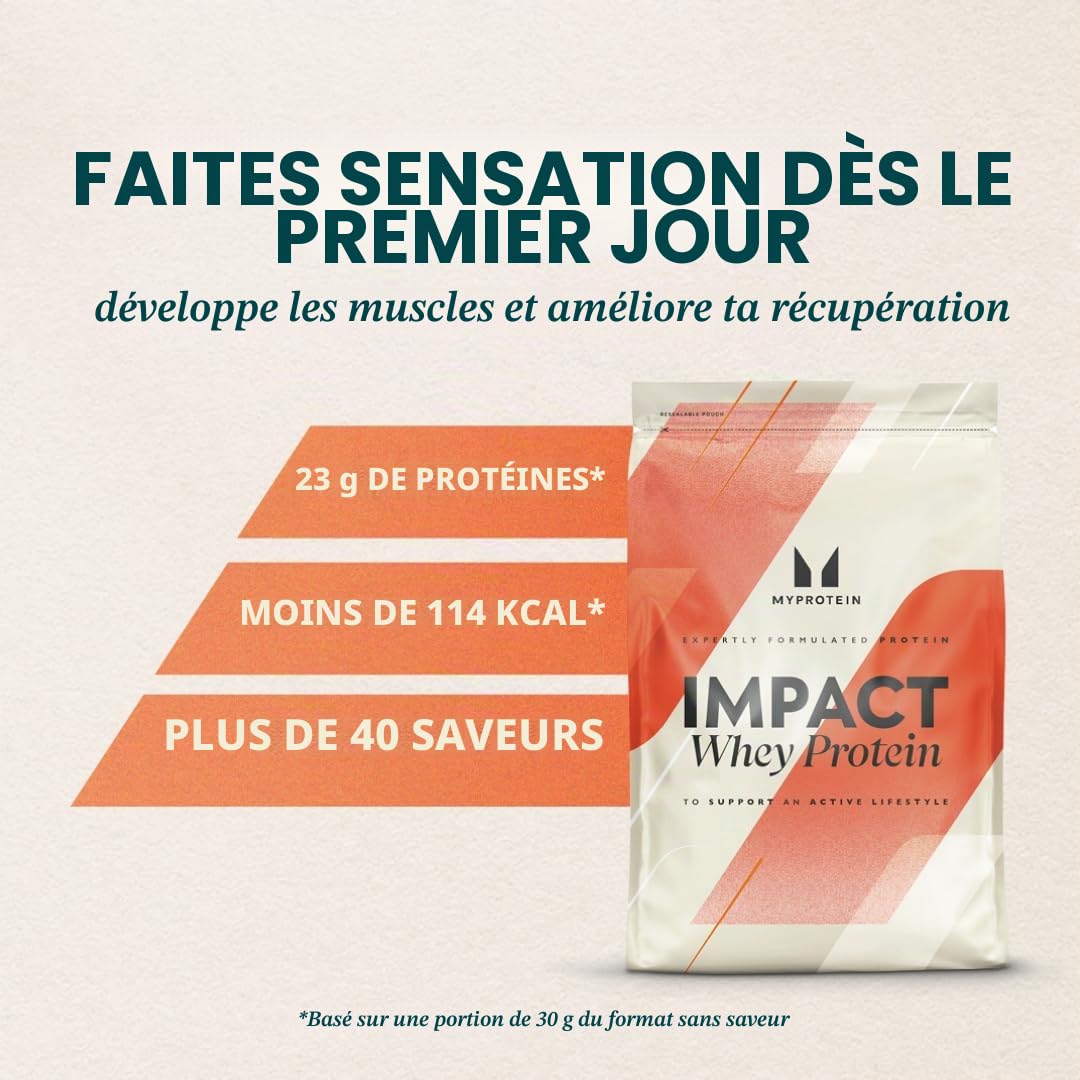My Protein Impact Whey Protéine Saveur Natural Vanilla 1 kg