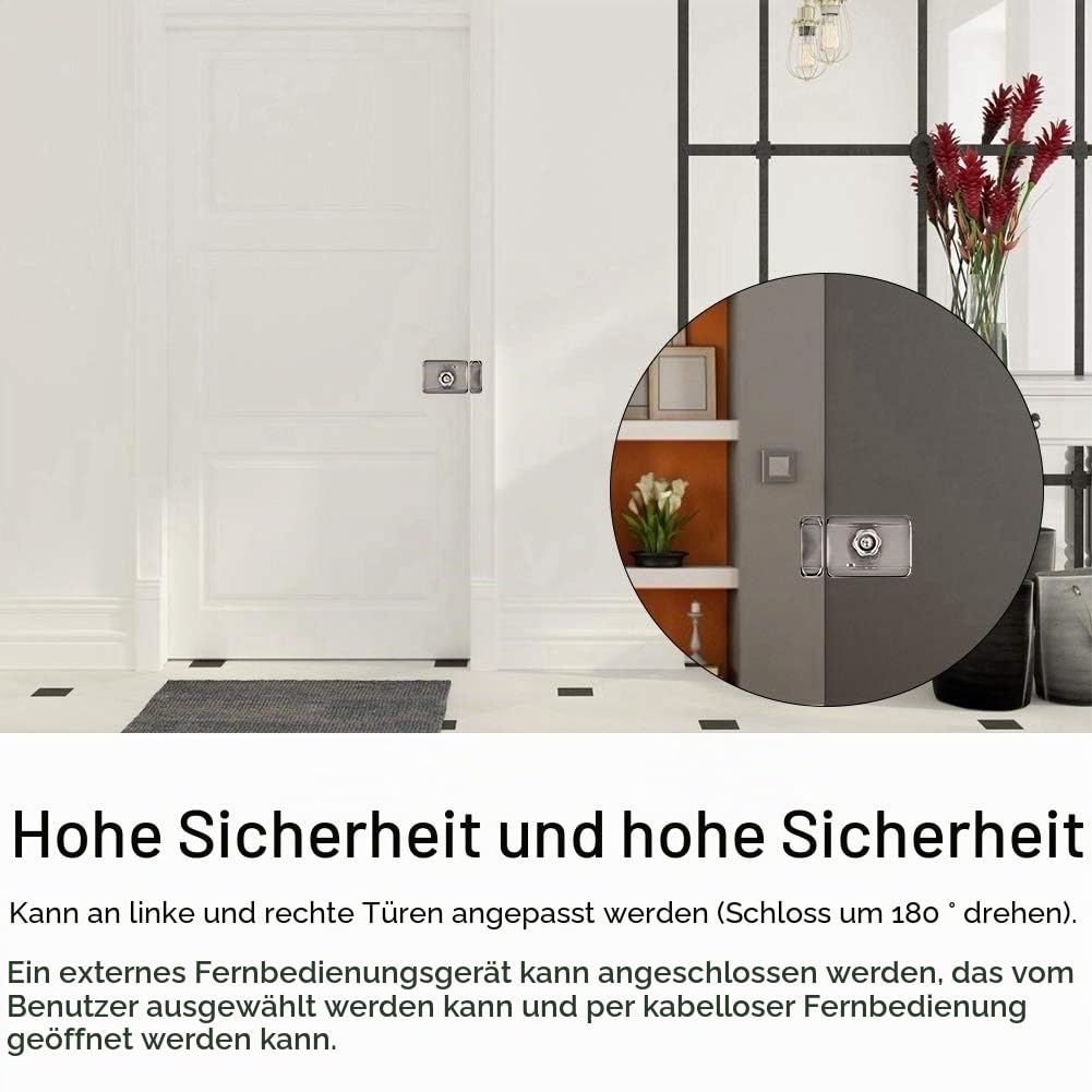 Sonew Elektronisches Intelligentes Türschloss, Elektronisches Sicherheitsschloss mit Einzelkopf, Tür Access Control System Kit